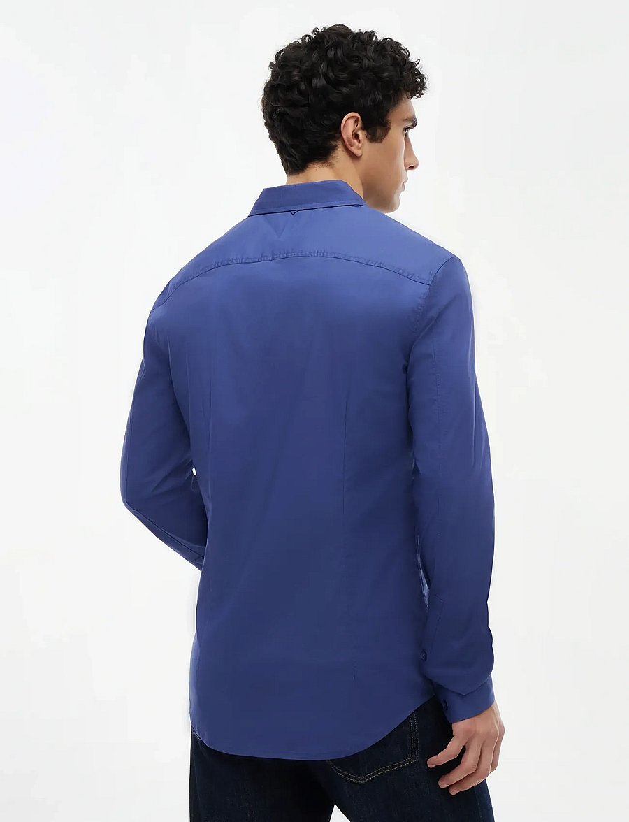 Tommy Jeans - TJM ORIGINAL STRETCH SHIRT - freizeithemden - blue storm - 2