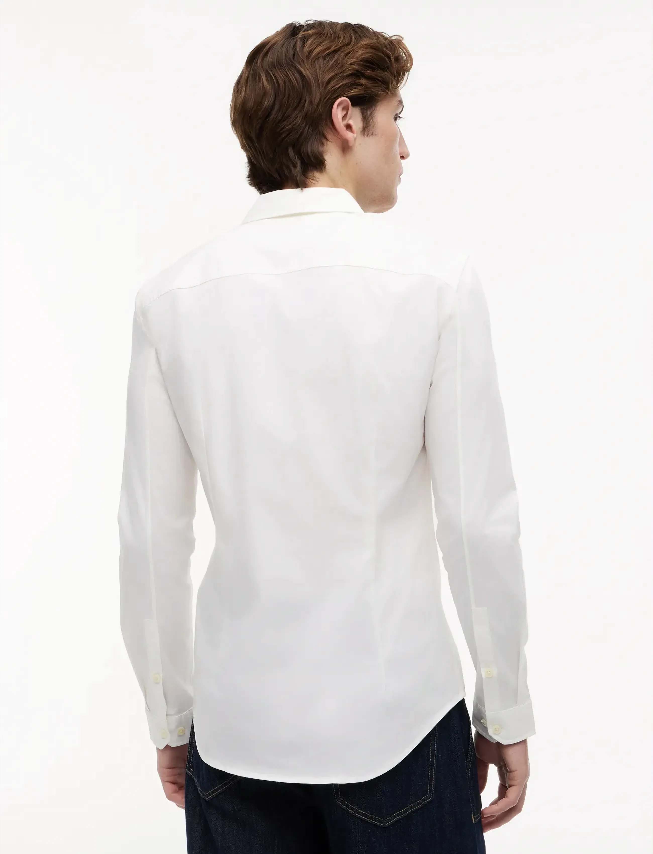 Tommy Jeans - TJM ORIGINAL STRETCH SHIRT - basic skjorter - classic white - 4