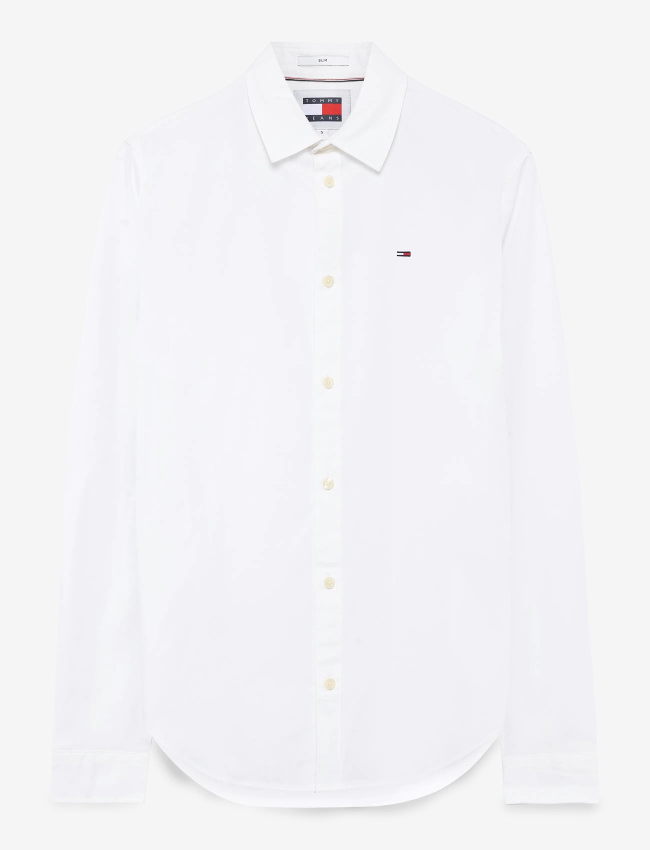 Tommy Jeans - TJM ORIGINAL STRETCH SHIRT - vabaajasärgid - classic white - 1