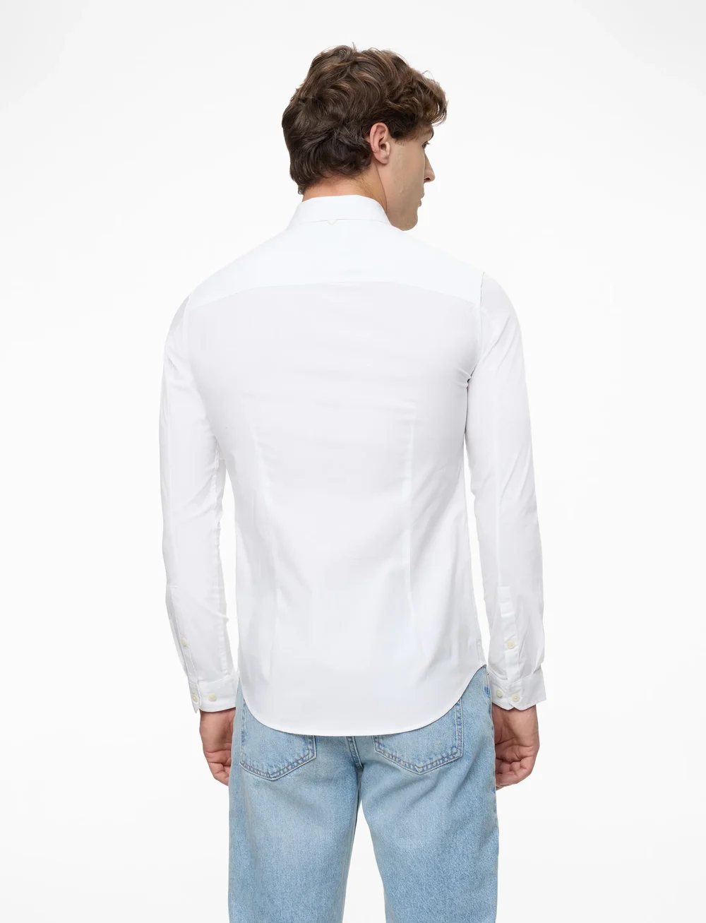 Tommy Jeans - TJM ORIGINAL STRETCH SHIRT - casual skjortor - classic white - 4