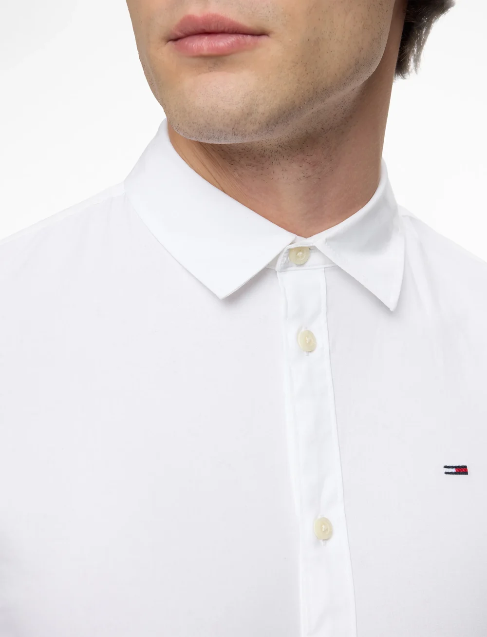 Tommy Jeans - TJM ORIGINAL STRETCH SHIRT - casual skjortor - classic white - 5