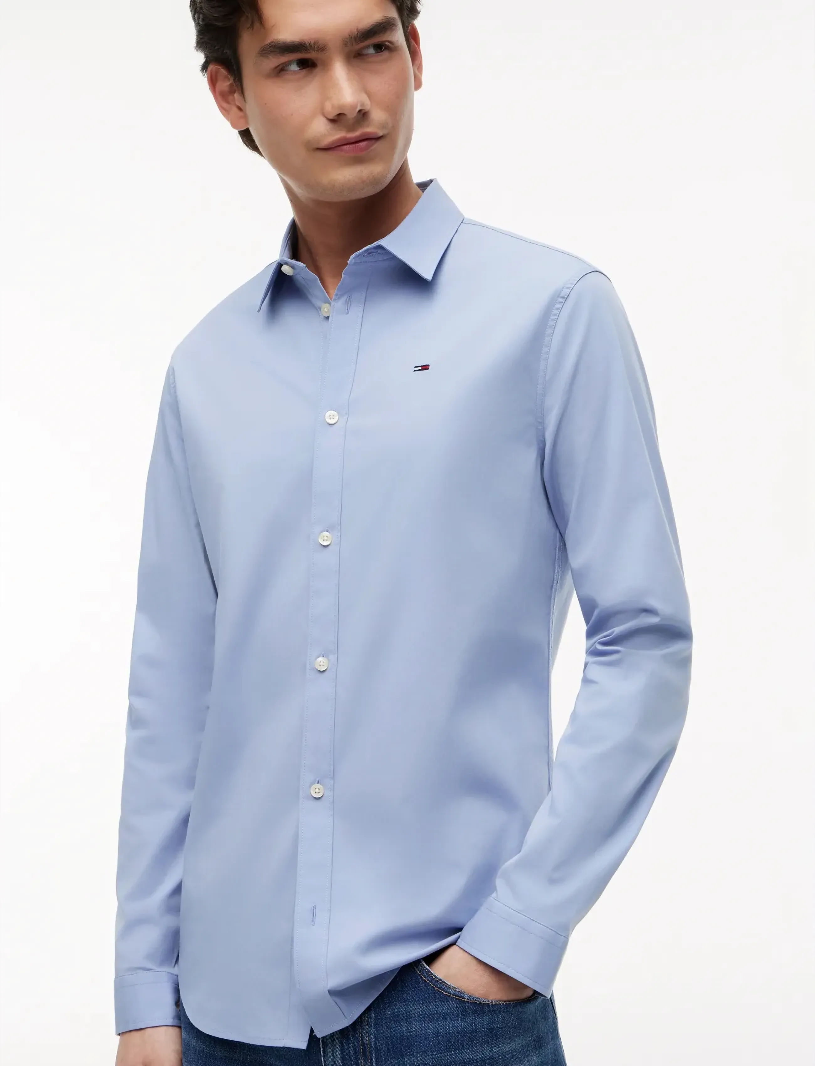Tommy Jeans - TJM ORIGINAL STRETCH SHIRT - casual shirts - lavender lustre - 3