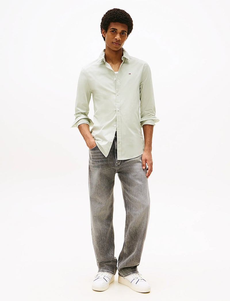 Tommy Jeans - TJM ORIGINAL STRETCH SHIRT - casual hemden - misty sage - 3