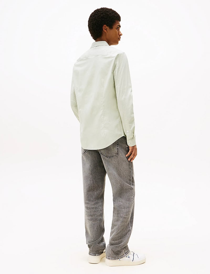 Tommy Jeans - TJM ORIGINAL STRETCH SHIRT - casual hemden - misty sage - 4