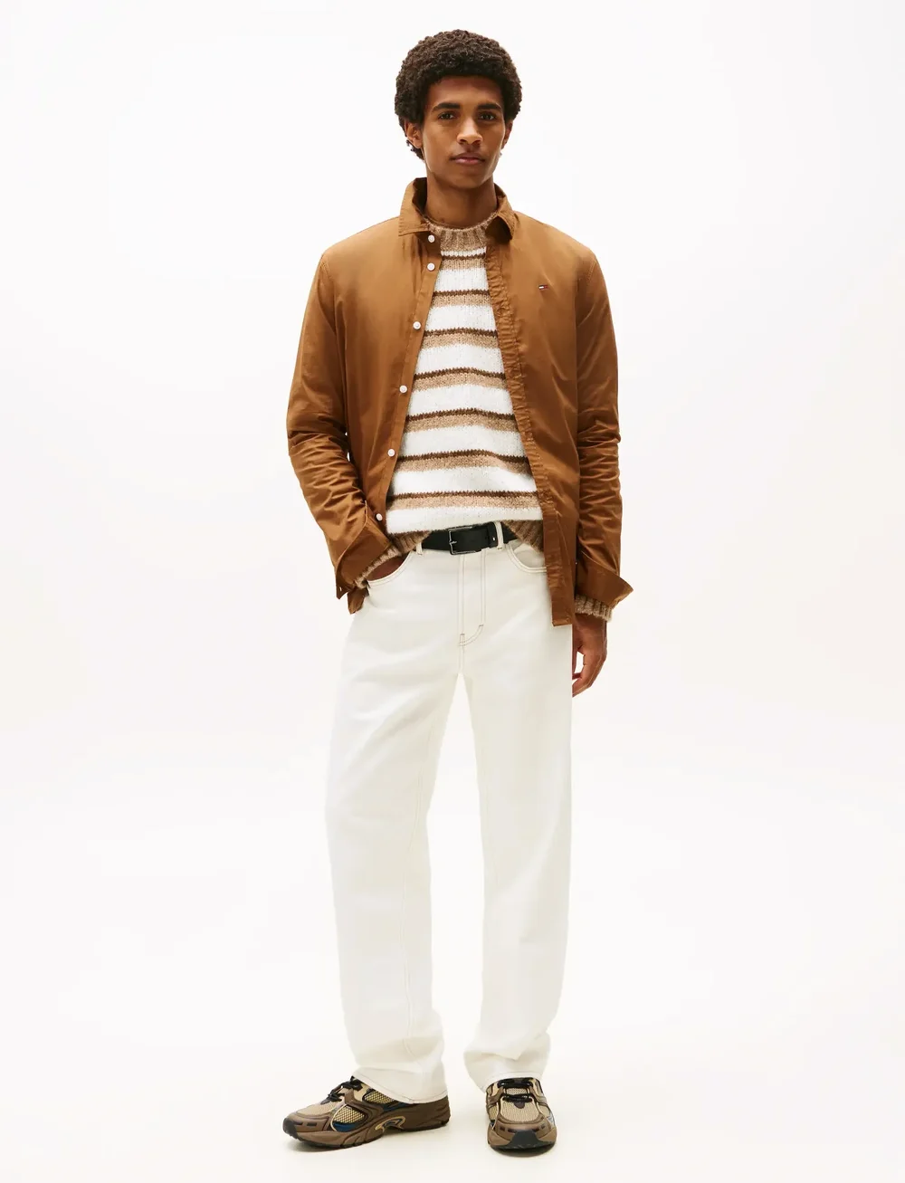 Tommy Jeans - TJM ORIGINAL STRETCH SHIRT - casual hemden - pecan nut - 2