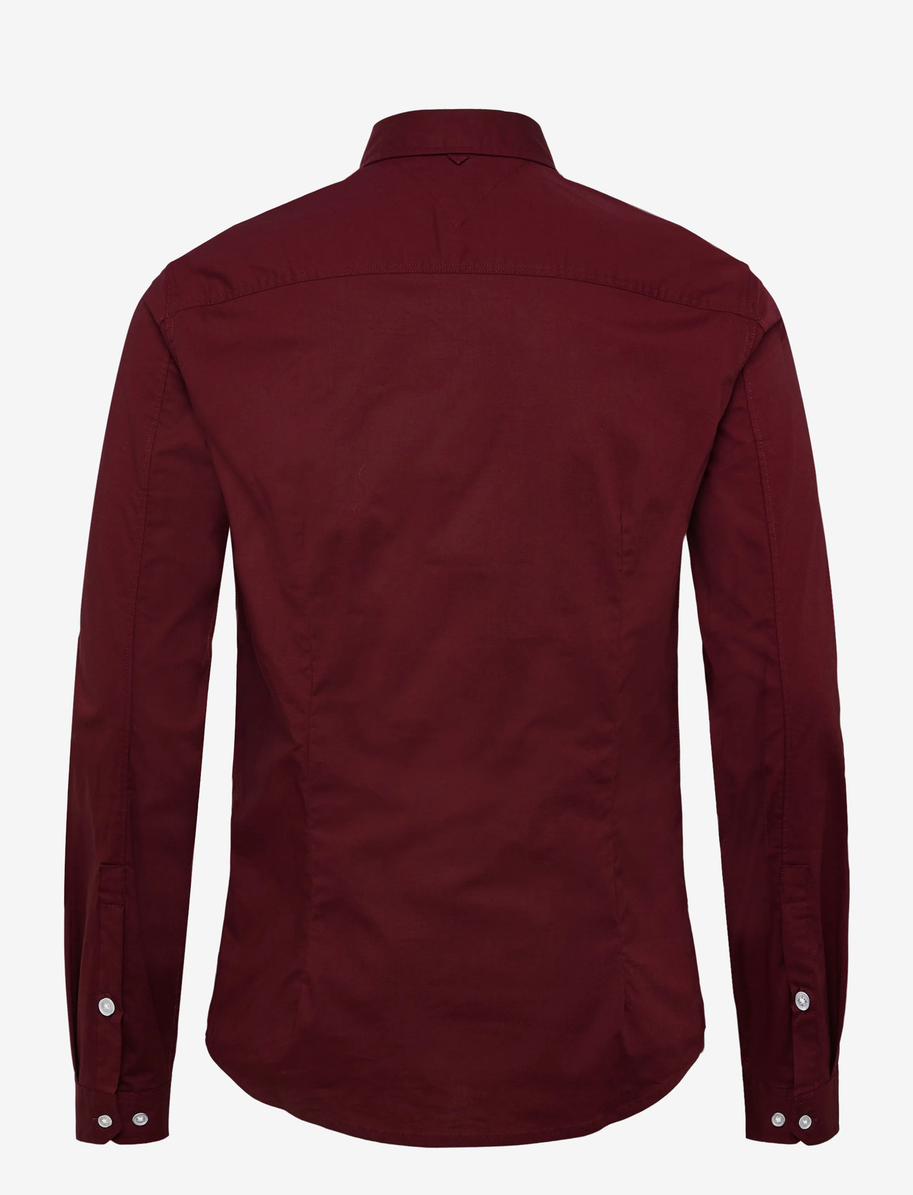 Tommy Jeans - TJM ORIGINAL STRETCH SHIRT - vabaajasärgid - red wine - 2