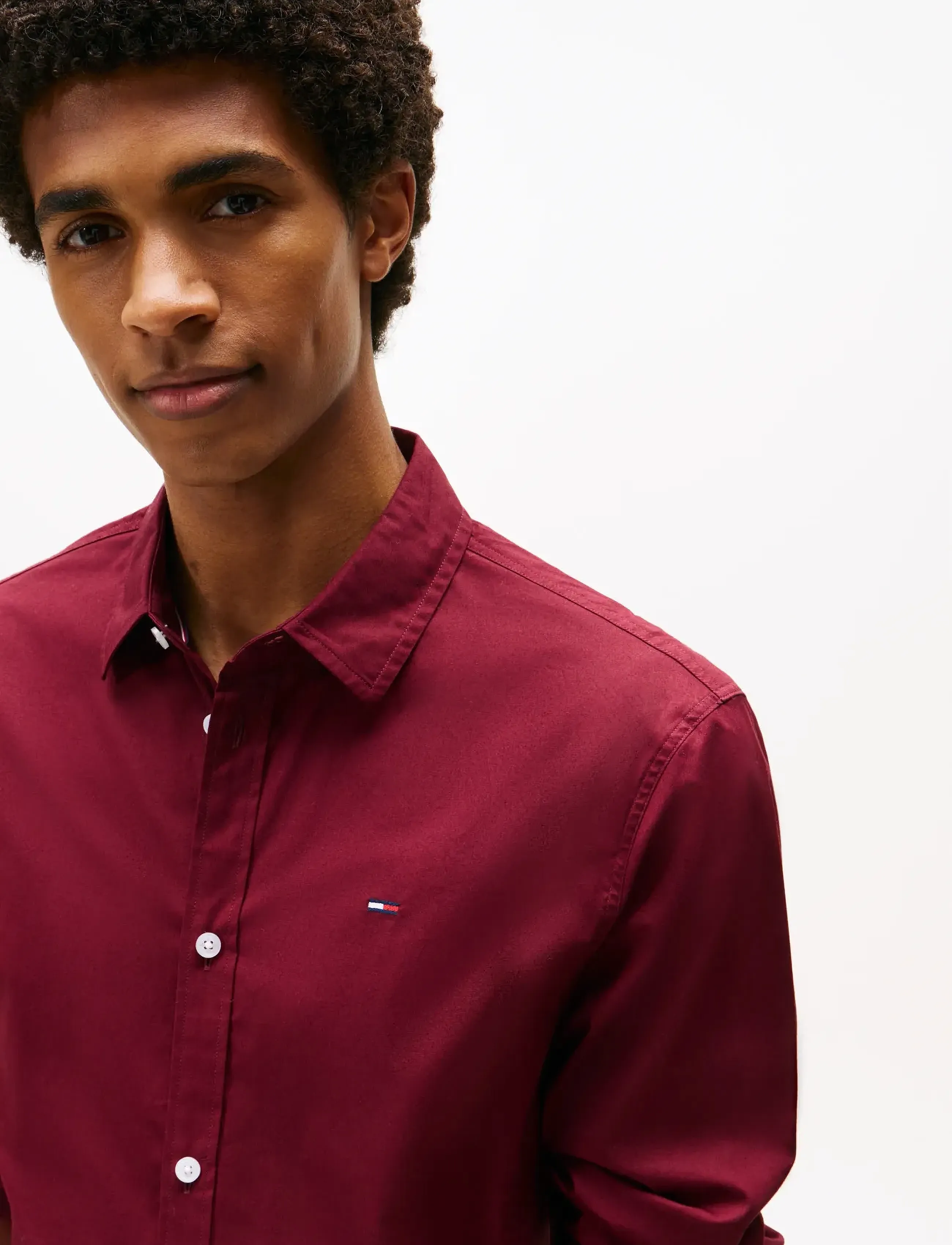 Tommy Jeans - TJM ORIGINAL STRETCH SHIRT - basic skjorter - red wine - 5