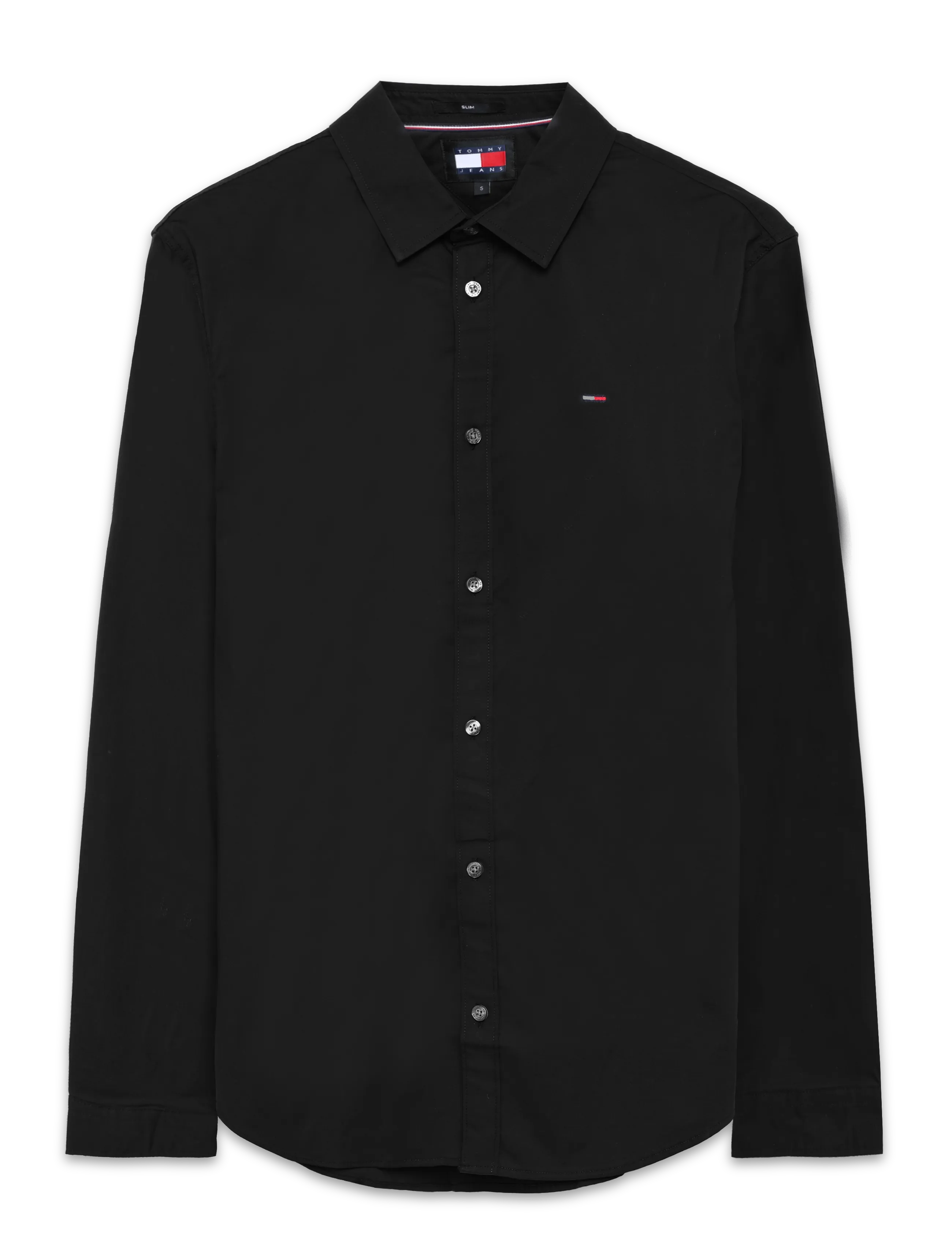 Tommy Jeans TJM ORIGINAL STRETCH SHIRT - Clothing - TOMMY BLACK / black