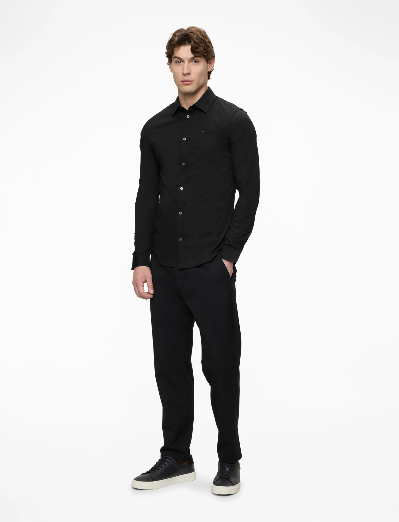 Tommy Jeans - TJM ORIGINAL STRETCH SHIRT - casual skjortor - tommy black - 3