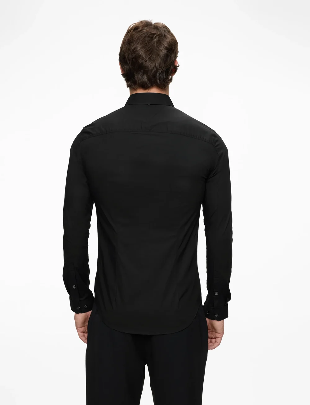 Tommy Jeans - TJM ORIGINAL STRETCH SHIRT - vabaajasärgid - tommy black - 4