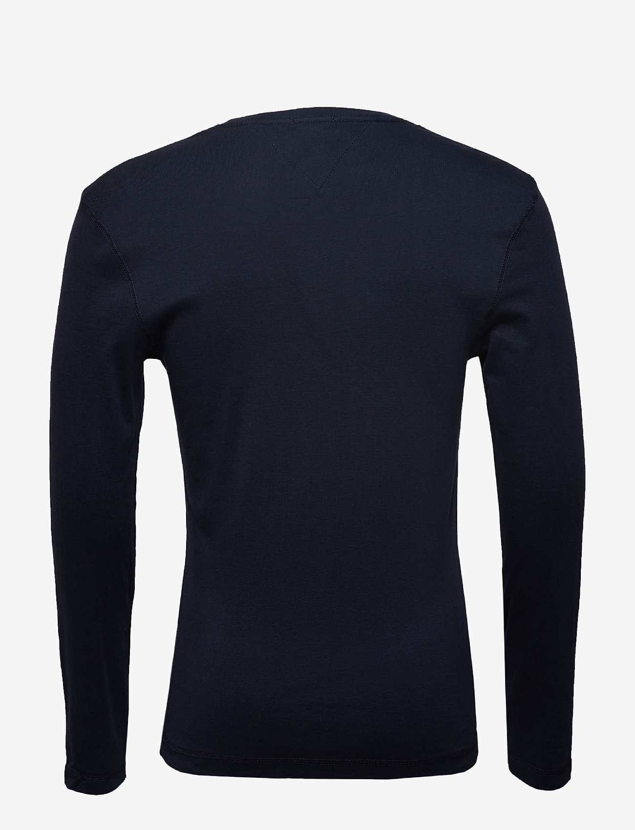 Tommy Jeans - TJM ORIGINAL RIB LONGSLEEVE TEE - long-sleeved t-shirts - black iris - 1