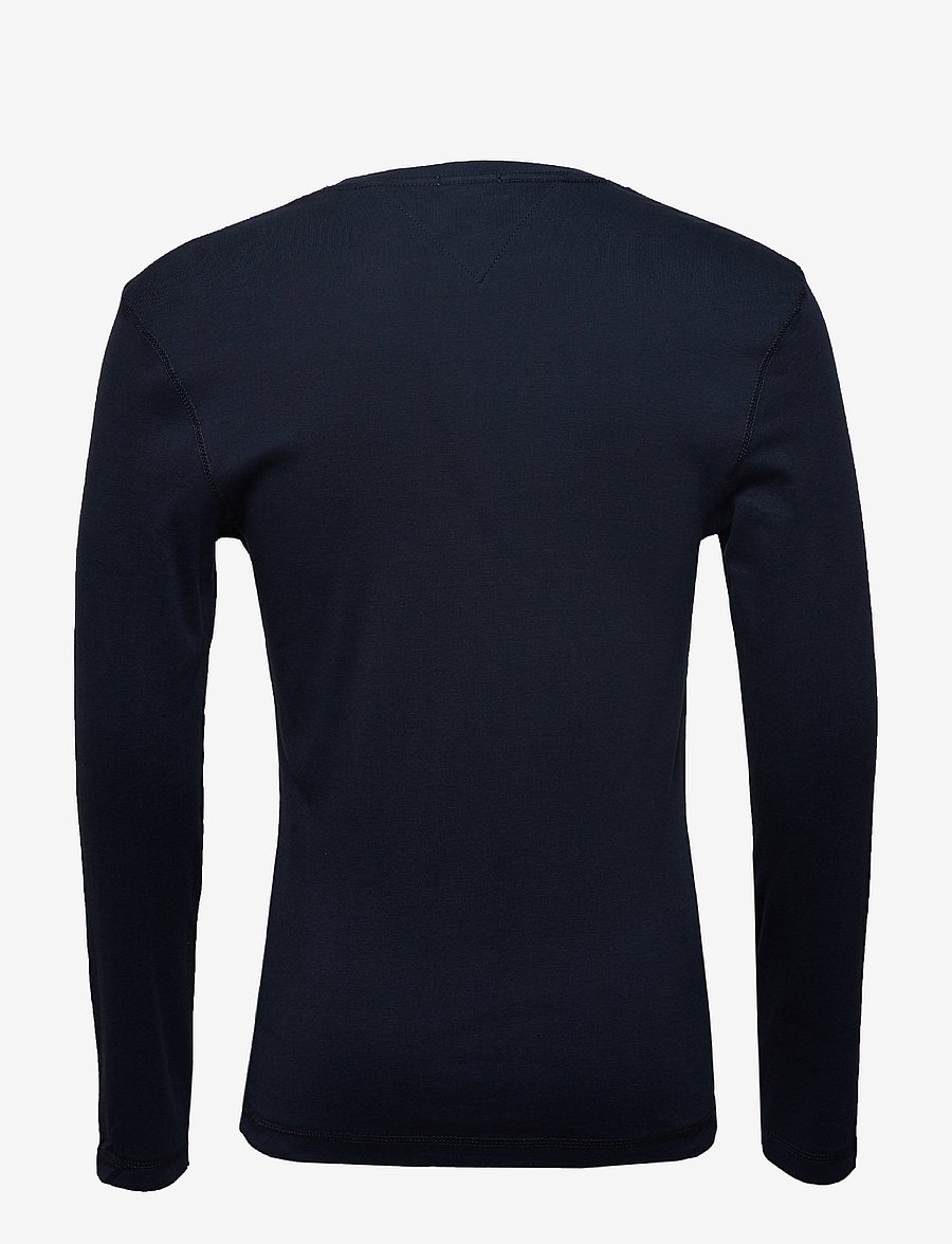 Tommy Jeans - TJM ORIGINAL RIB LONGSLEEVE TEE - langärmelige t-shirts - black iris - 2