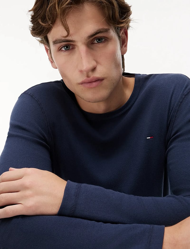 Tommy Jeans - TJM ORIGINAL RIB LONGSLEEVE TEE - langärmelig - black iris - 4