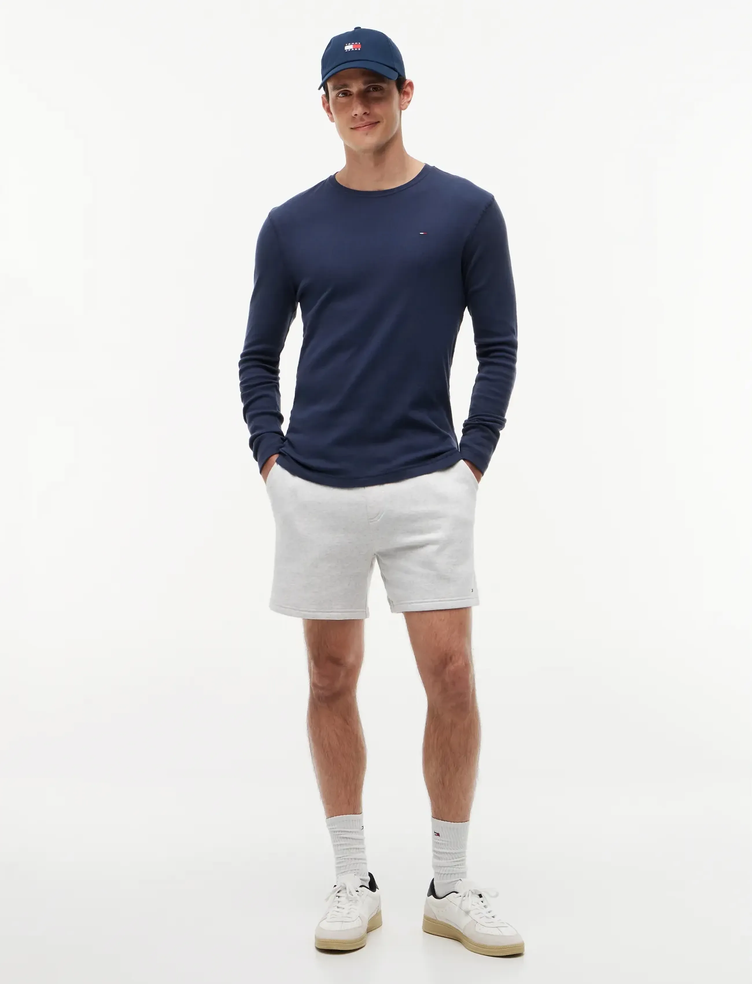 Tommy Jeans - TJM ORIGINAL RIB LONGSLEEVE TEE - t-krekli ar garām piedurknēm - black iris - 5