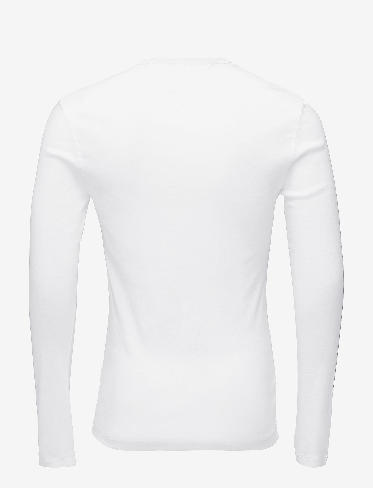 Tommy Jeans - TJM ORIGINAL RIB LONGSLEEVE TEE - langermede t-skjorter - classic white - 1