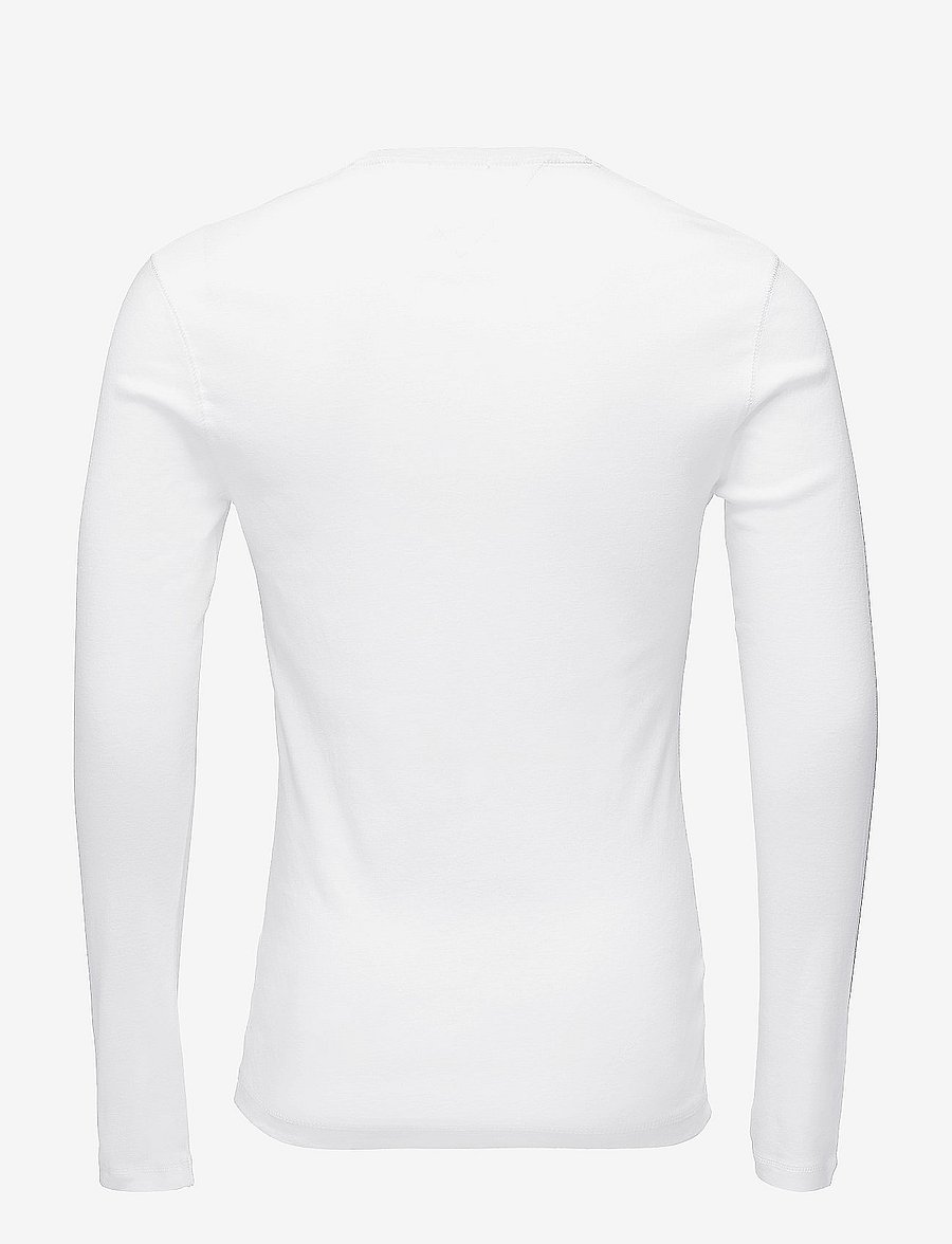 Tommy Jeans - TJM ORIGINAL RIB LONGSLEEVE TEE - langärmelige t-shirts - classic white - 2