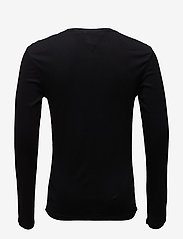 Tommy Jeans - TJM ORIGINAL RIB LONGSLEEVE TEE - långärmade t-shirts - tommy black - 1