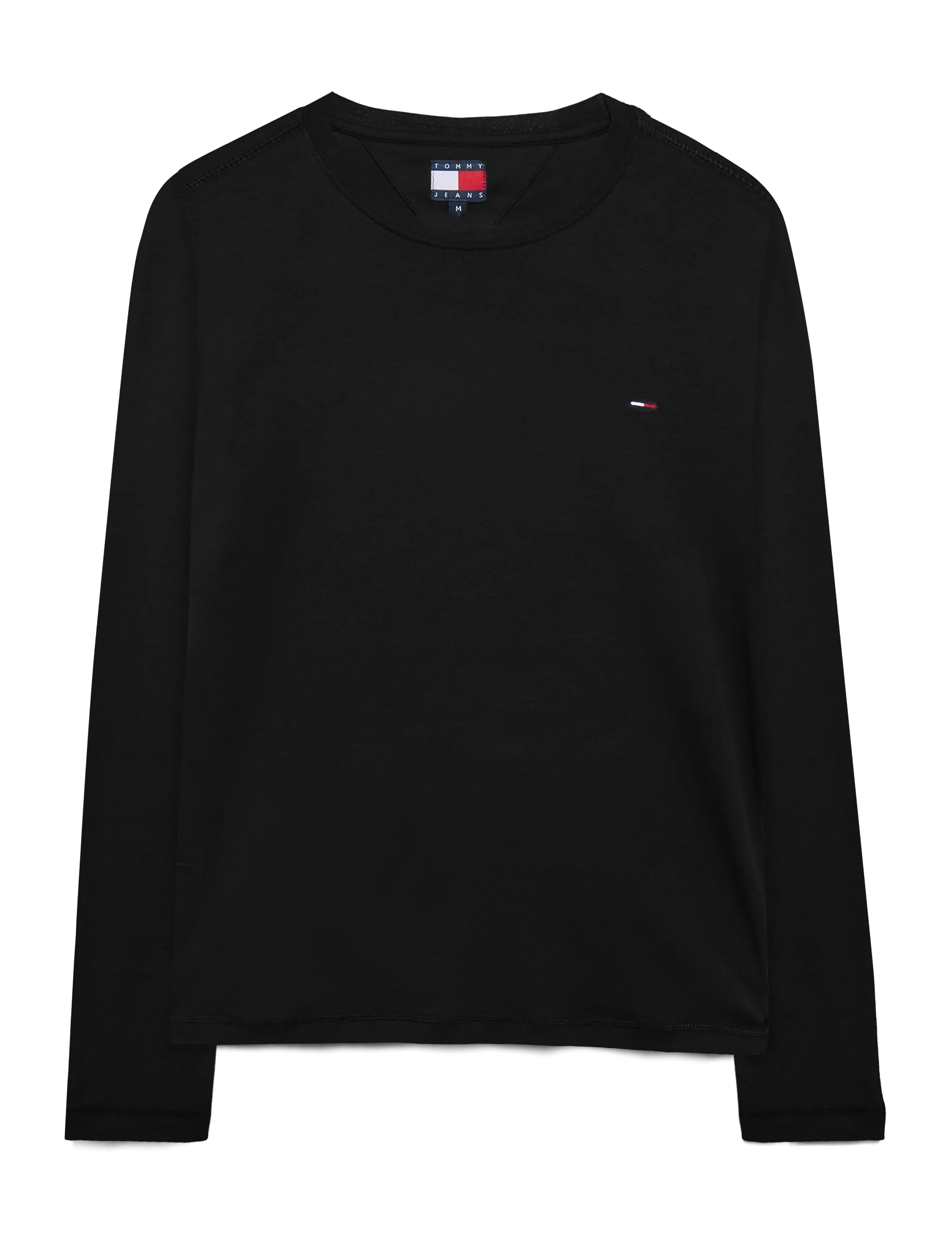 Tommy Jeans TJM ORIGINAL RIB LONGSLEEVE TEE - Beliebte Marken - TOMMY BLACK / black