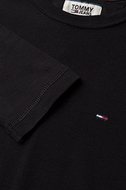 Tommy Jeans - TJM ORIGINAL RIB LONGSLEEVE TEE - långärmade t-shirts - tommy black - 2