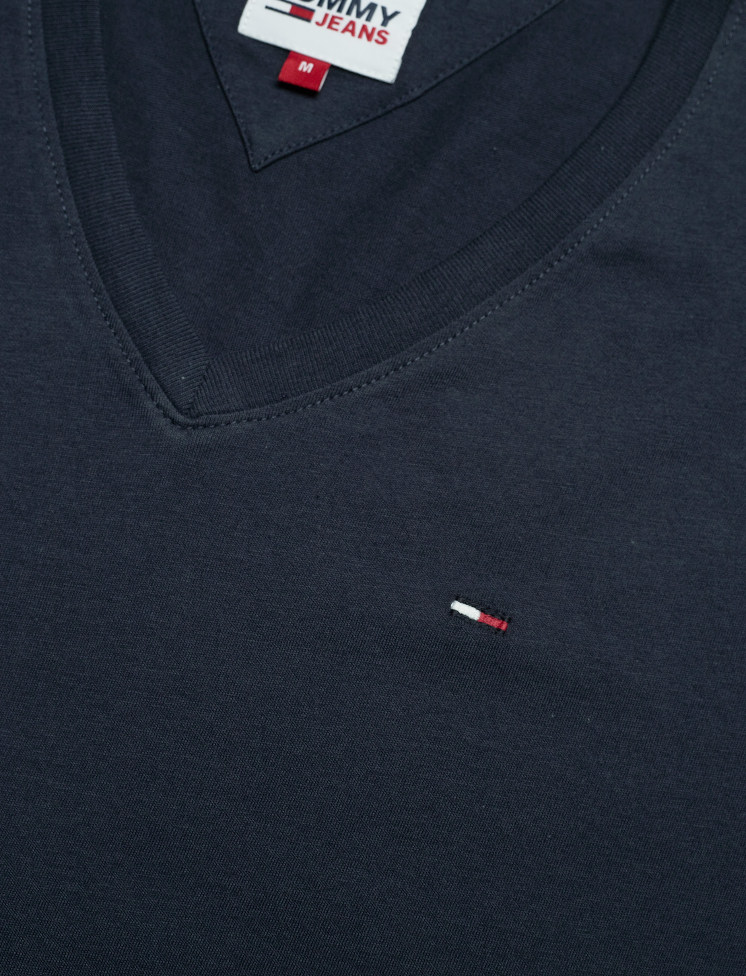 Tommy Jeans - TJM ORIGINAL JERSEY V NECK TEE - v-ringade t-shirts - black iris - 5