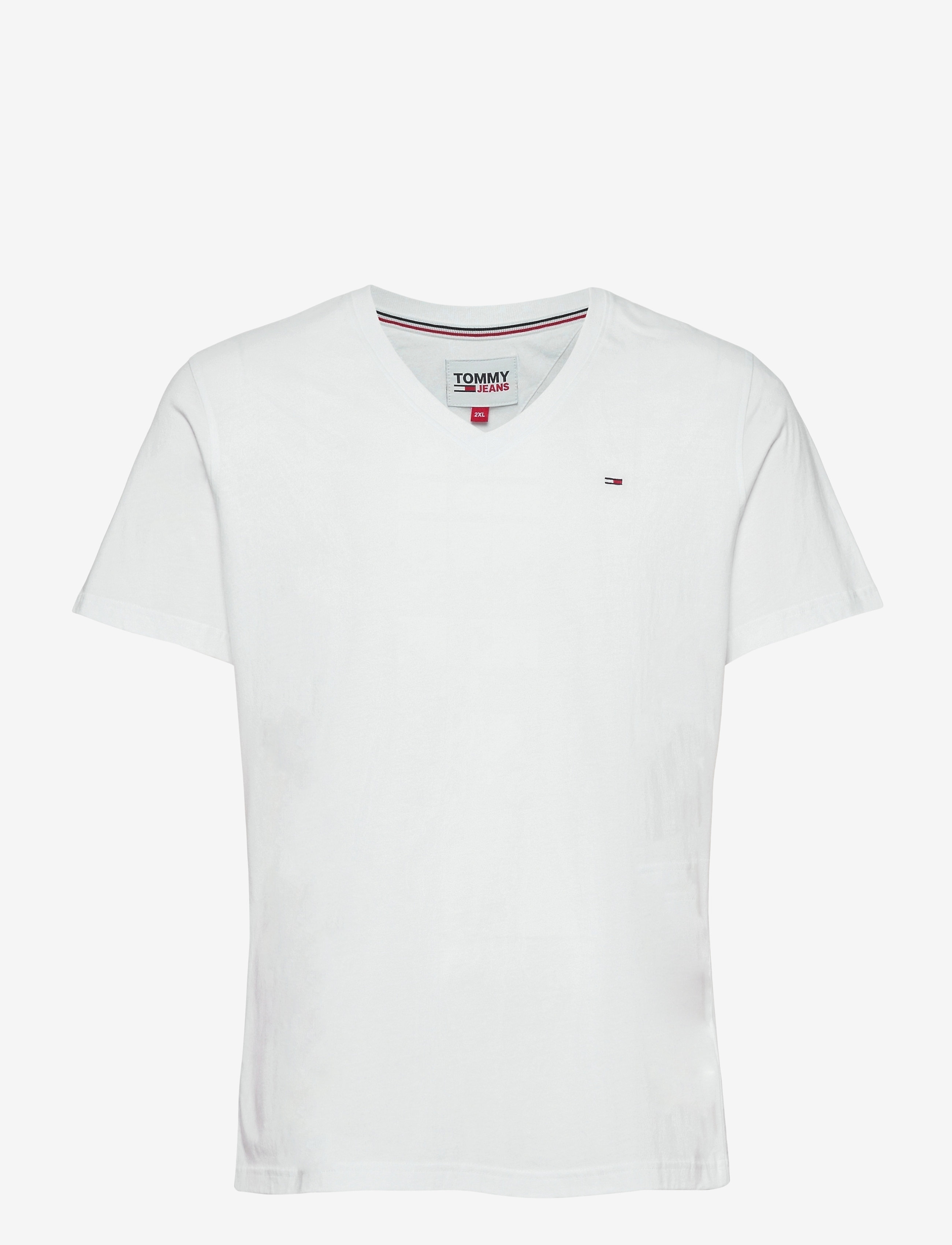 TOMMY JEANS Tjm Original Jersey V Neck Tee Weiß - M - Herren