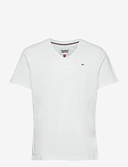 Tommy Jeans - TJM ORIGINAL JERSEY V NECK TEE - v-ringade t-shirts - classic white - 0