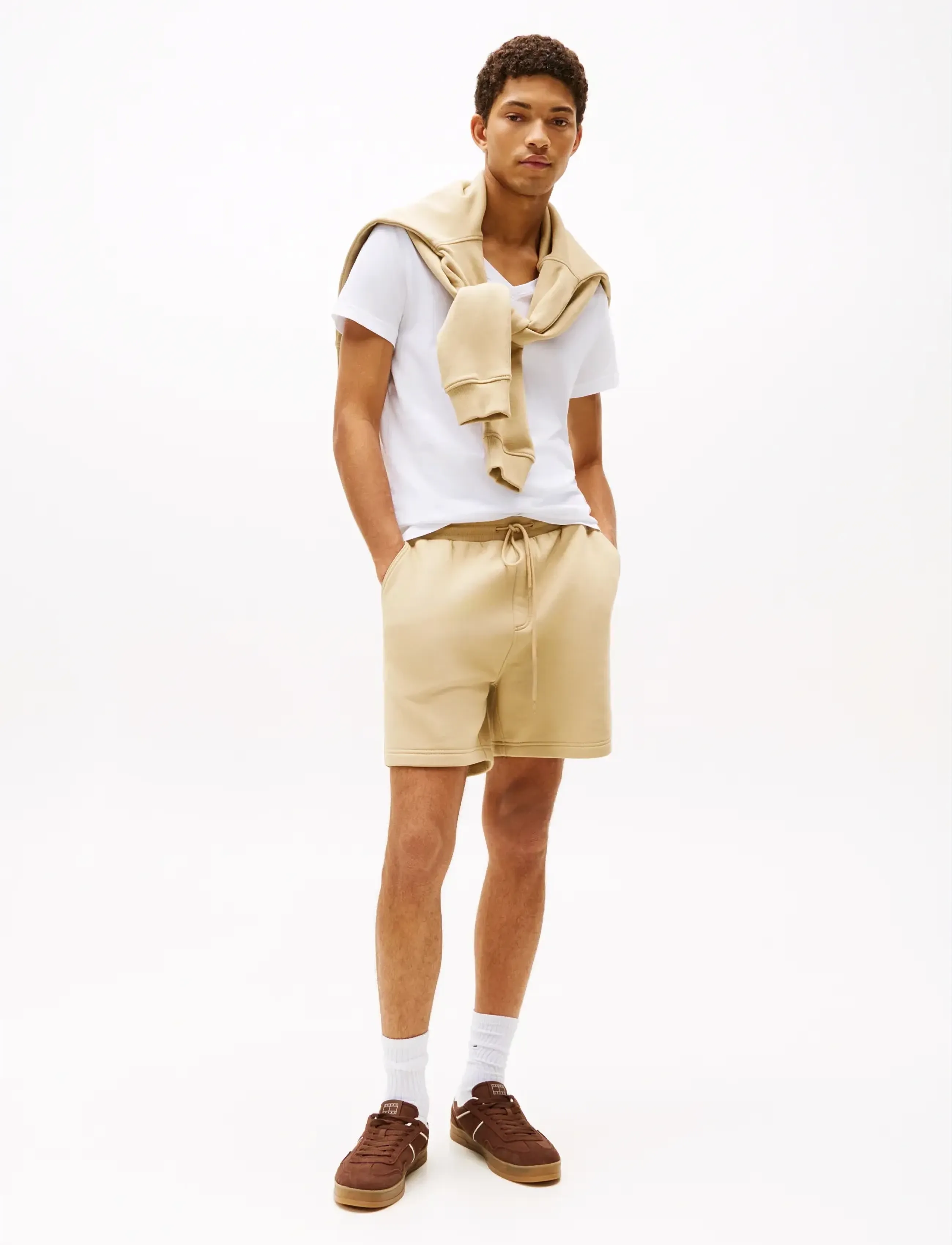 TJM ORIGINAL JERSEY V NECK TEE - CLASSIC WHITE