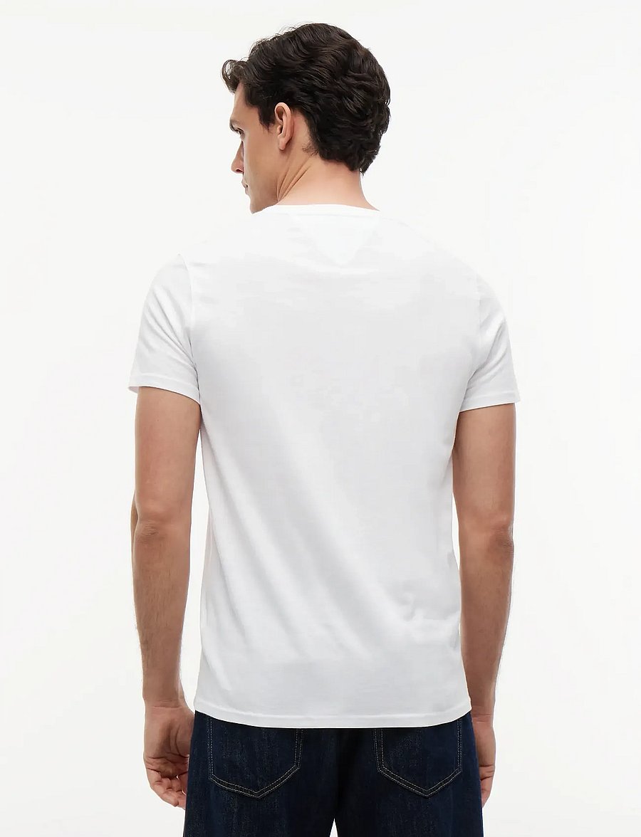 Tommy Jeans - TJM ORIGINAL JERSEY V NECK TEE - t-shirts mit v-ausschnitt - classic white - 3