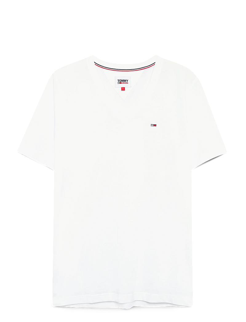Tommy Jeans - TJM ORIGINAL JERSEY V NECK TEE - v-ringade t-shirts - classic white - 2