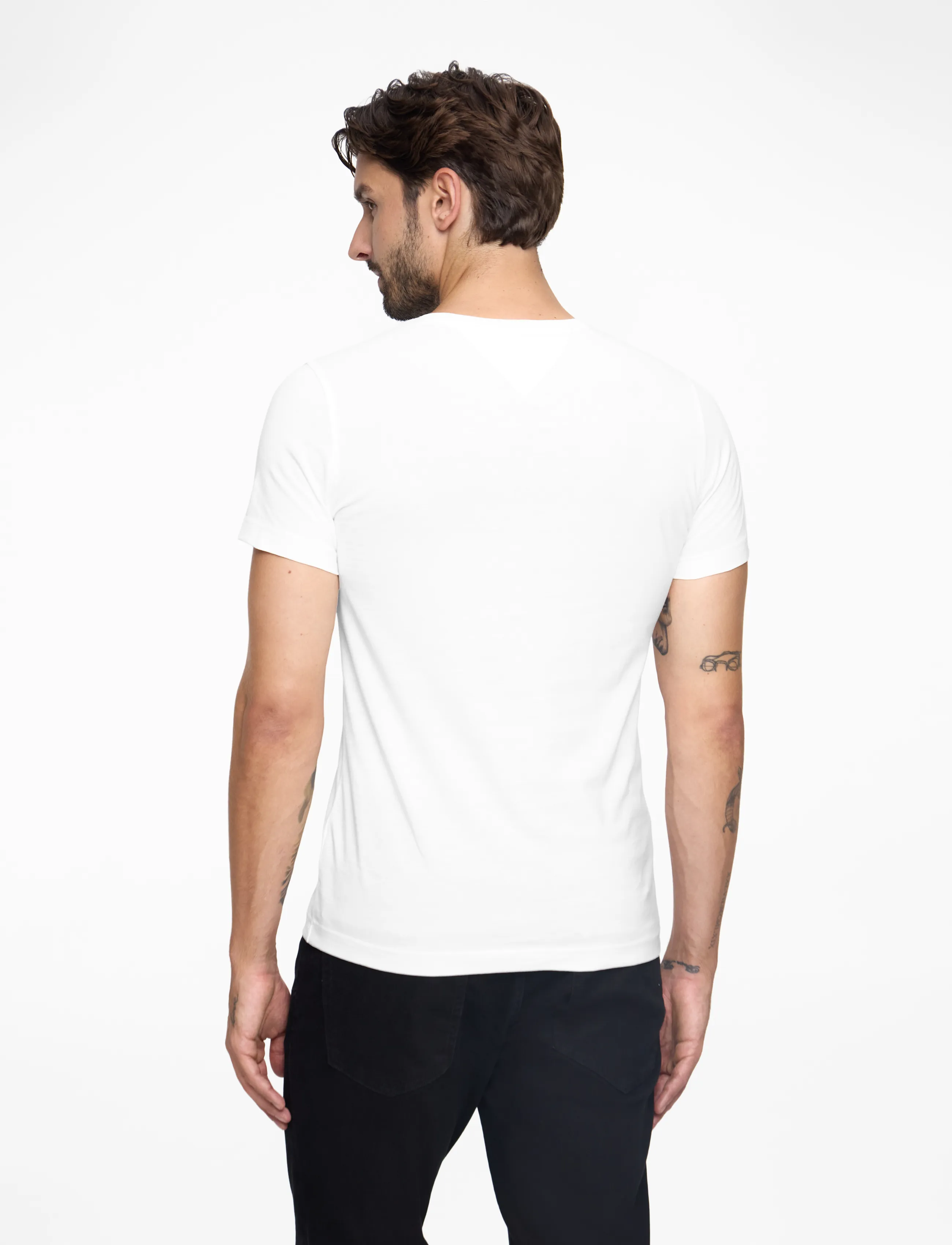Tommy Jeans - TJM ORIGINAL JERSEY V NECK TEE - v-aukkoiset t-paidat - classic white - 5