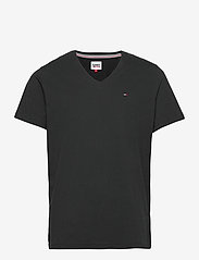 Tommy Jeans - TJM ORIGINAL JERSEY V NECK TEE - v-ringade t-shirts - tommy black - 0
