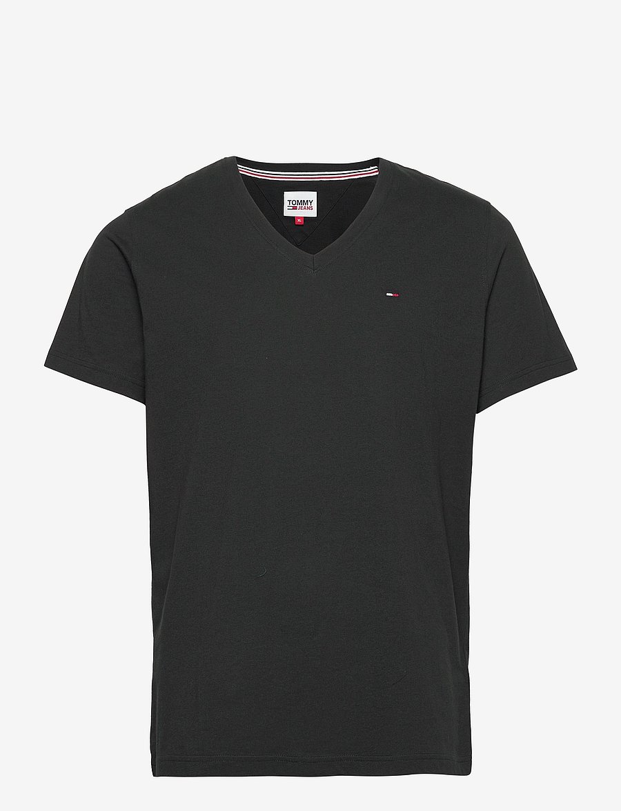 Tommy Jeans - TJM ORIGINAL JERSEY V NECK TEE - t-shirts mit v-ausschnitt - tommy black - 1