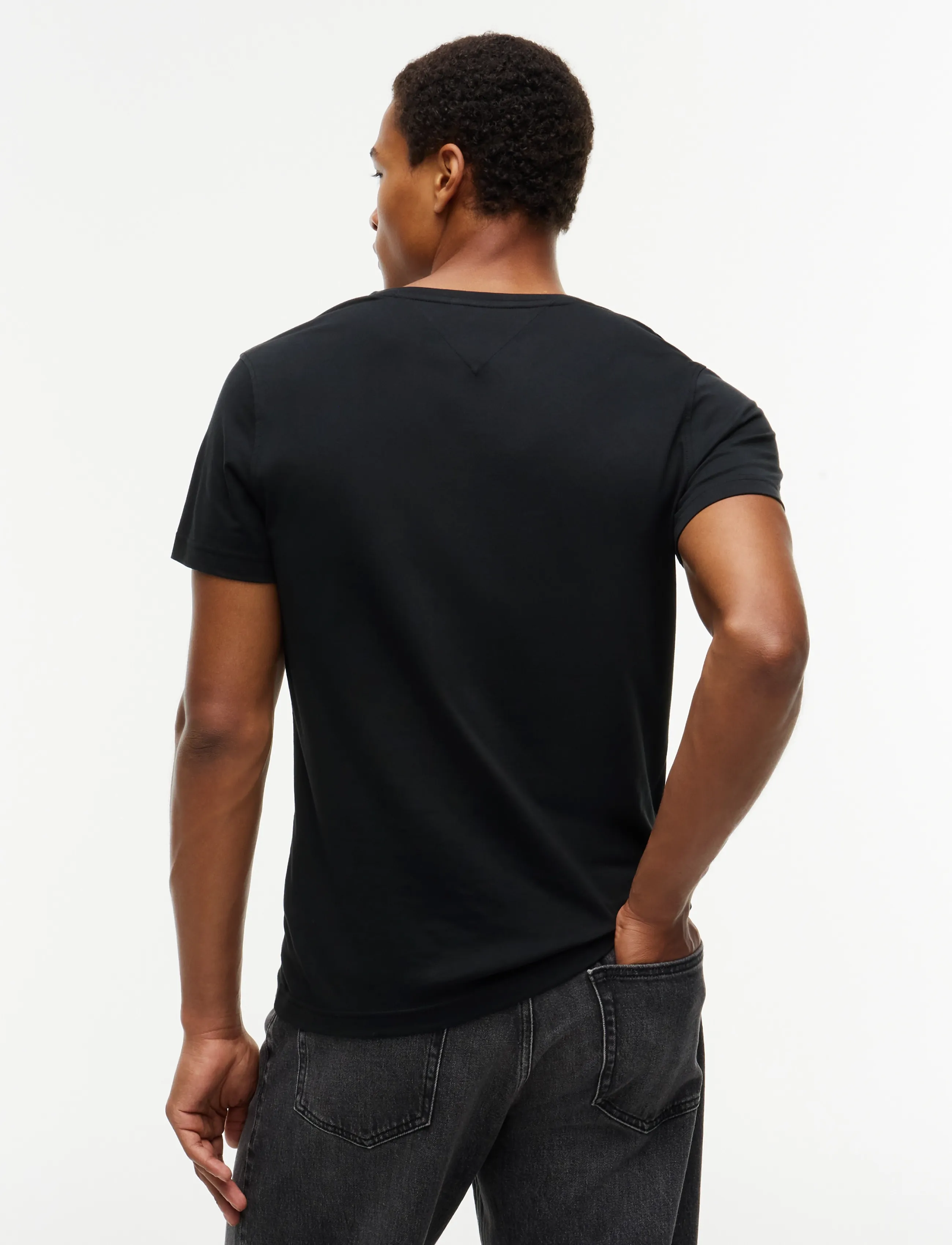 Tommy Jeans - TJM ORIGINAL JERSEY V NECK TEE - t-shirts mit v-ausschnitt - tommy black - 3