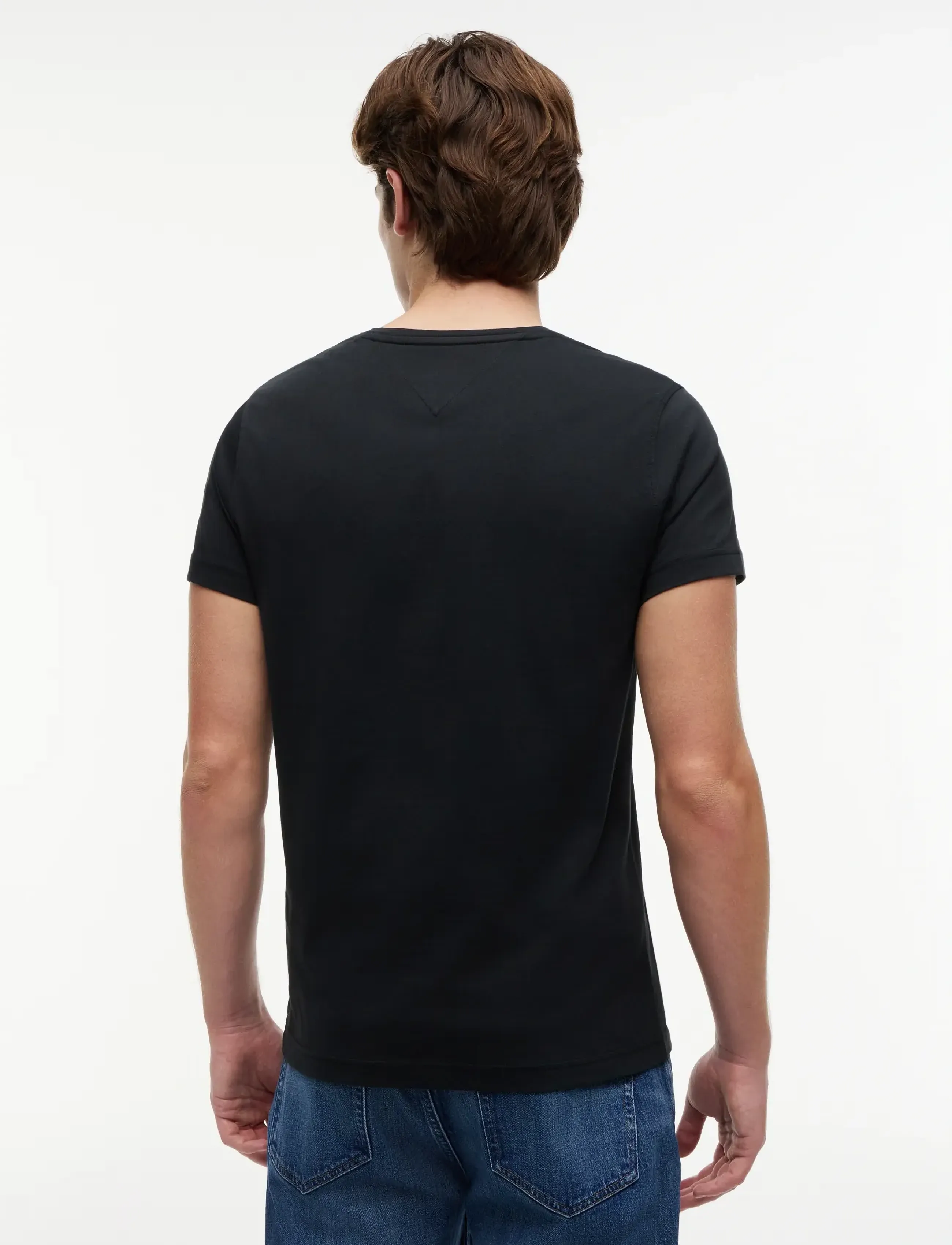 Tommy Jeans - TJM ORIGINAL JERSEY V NECK TEE - v-kaelusega t-särgid - tommy black - 3