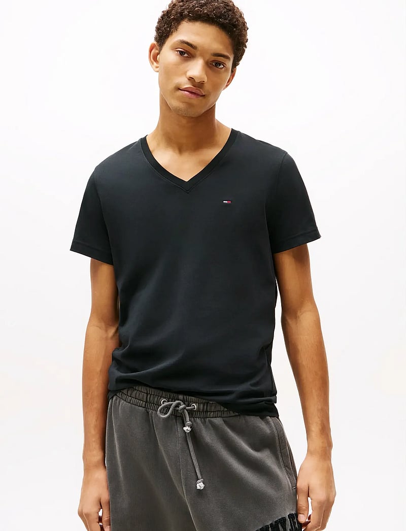 Tommy Jeans - TJM ORIGINAL JERSEY V NECK TEE - v-ringade t-shirts - tommy black - 5