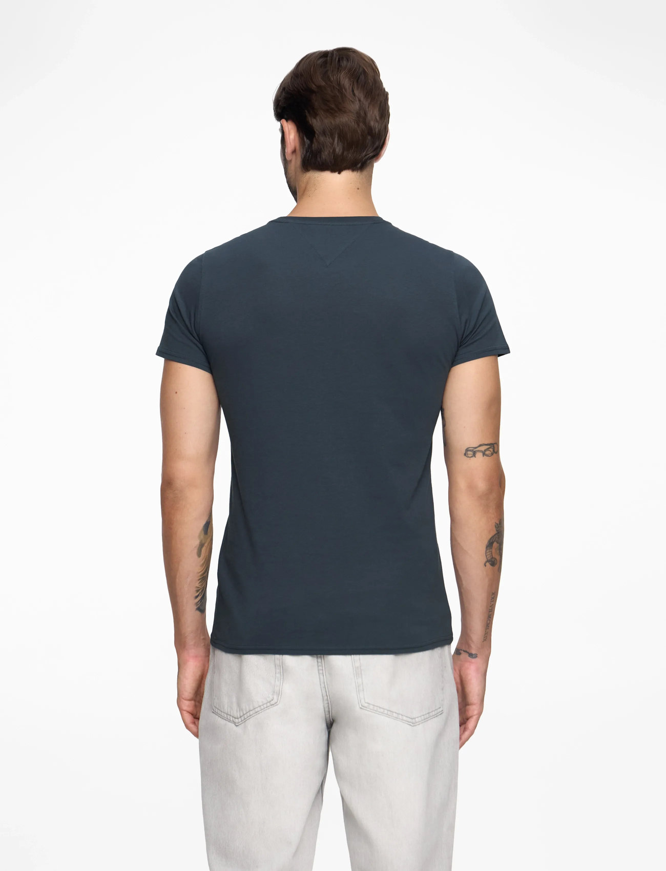 Tommy Jeans - TJM SLIM JERSEY TEE - krótki rękaw - black iris - 5