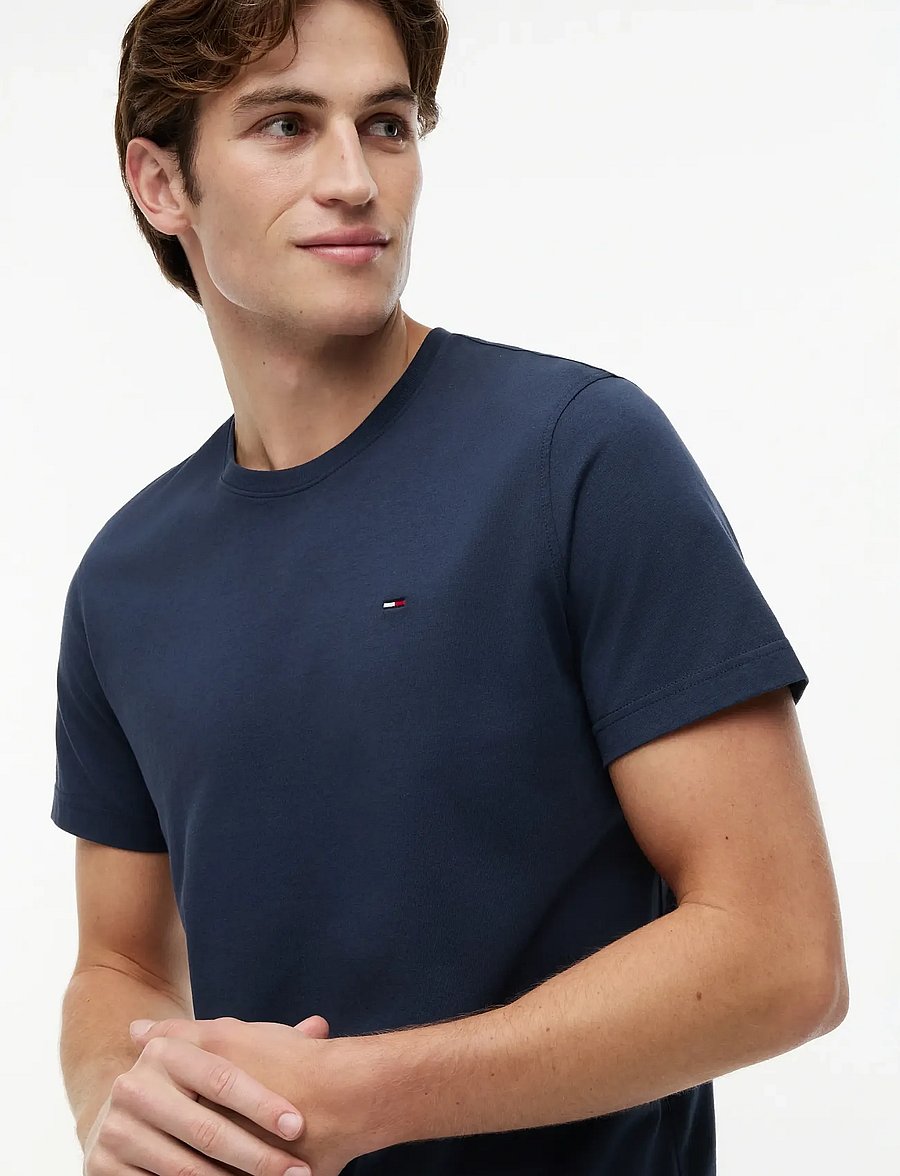 Tommy Jeans - TJM XSLIM JERSEY TEE - lyhythihaiset - black iris - 4