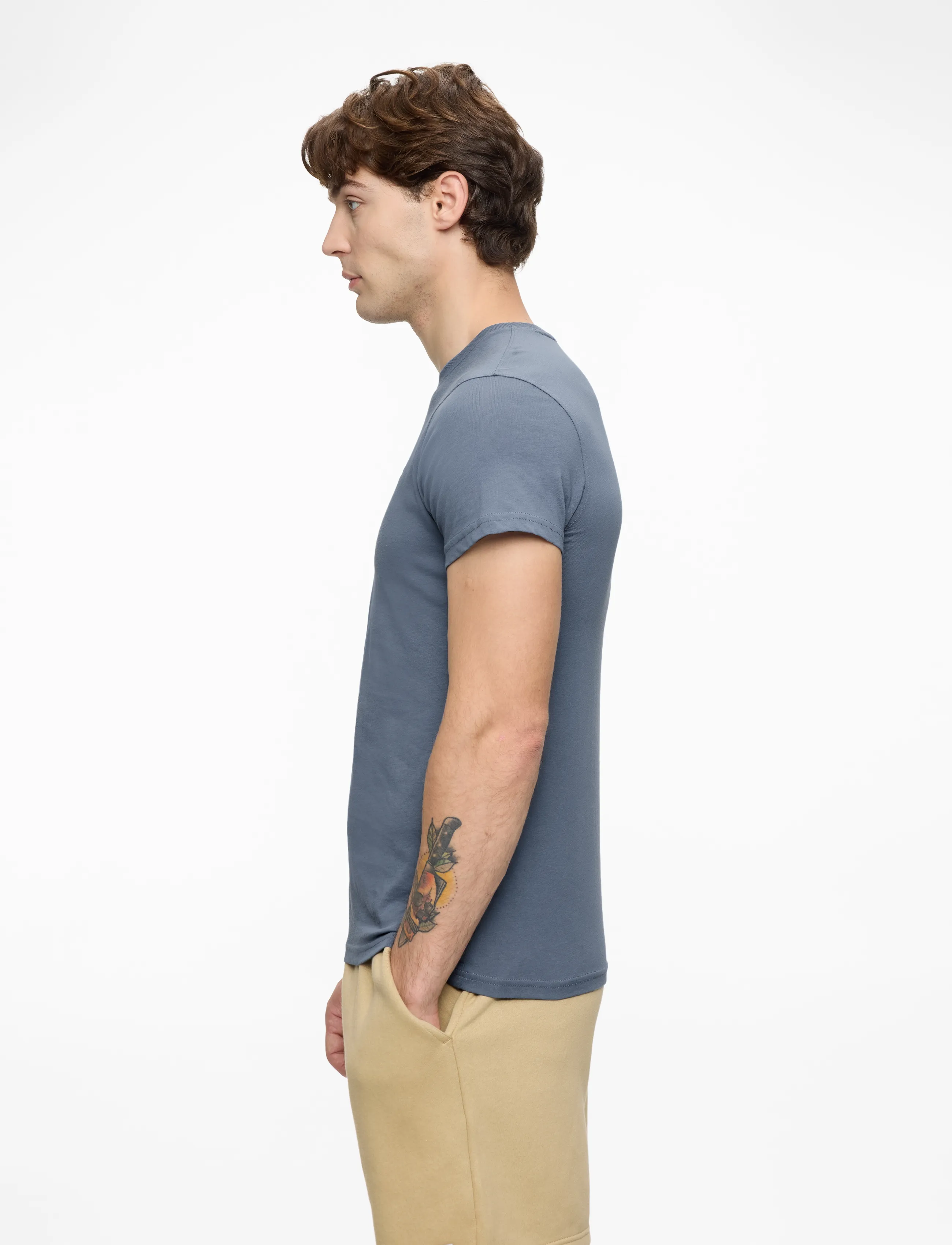 Tommy Jeans - TJM XSLIM JERSEY TEE - kortærmede t-shirts - blue moment - 3