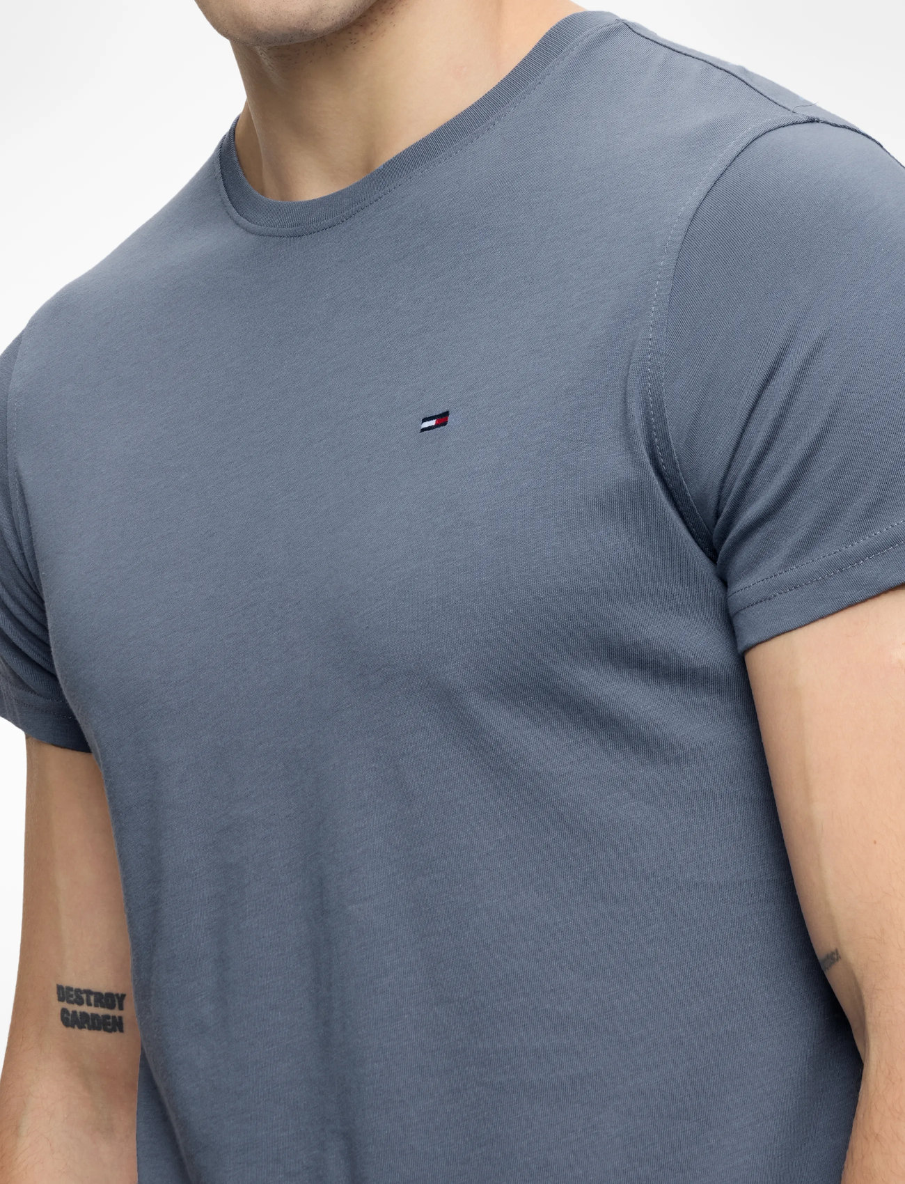 Tommy Jeans - TJM XSLIM JERSEY TEE - lyhythihaiset - blue moment - 5