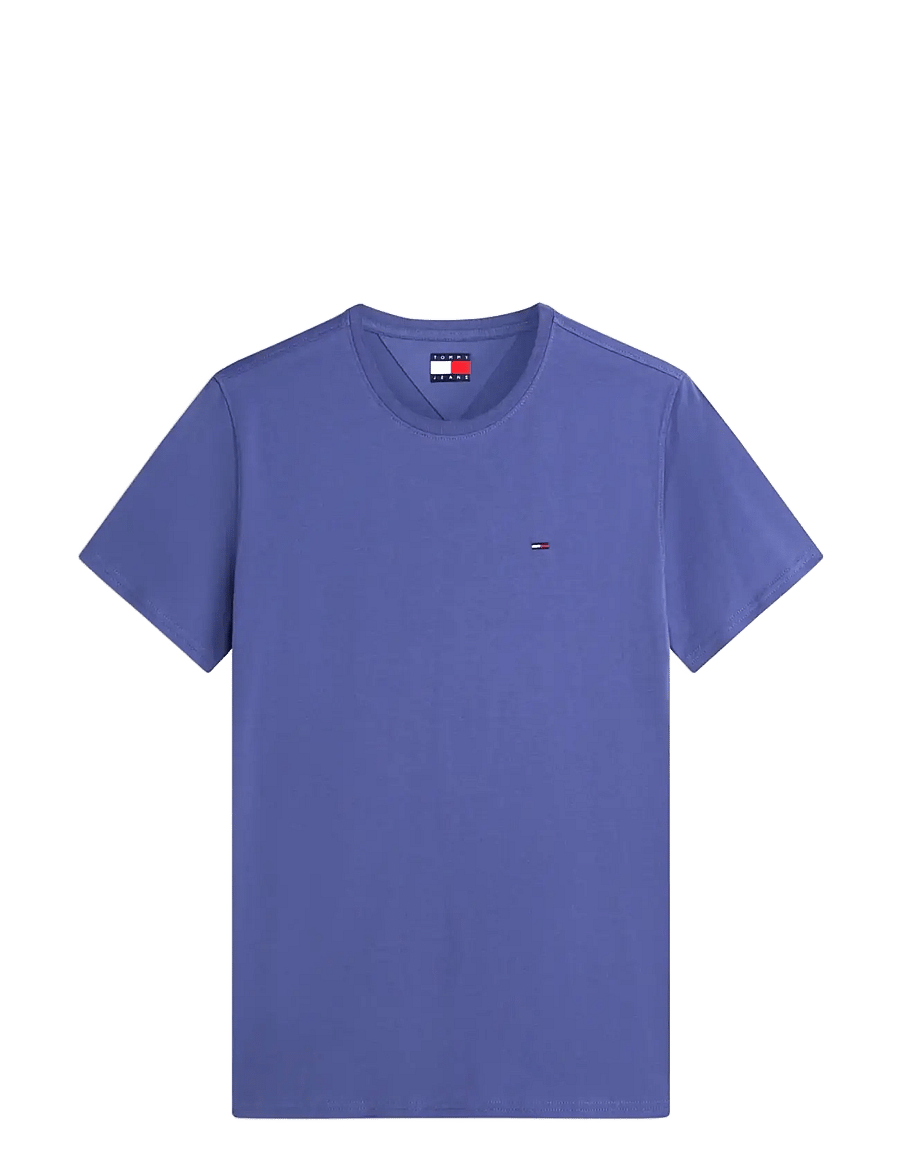 Tommy Jeans - Extra Slim S Flag T-Shirt - t-krekli ar īsām piedurknēm - blue storm - 1