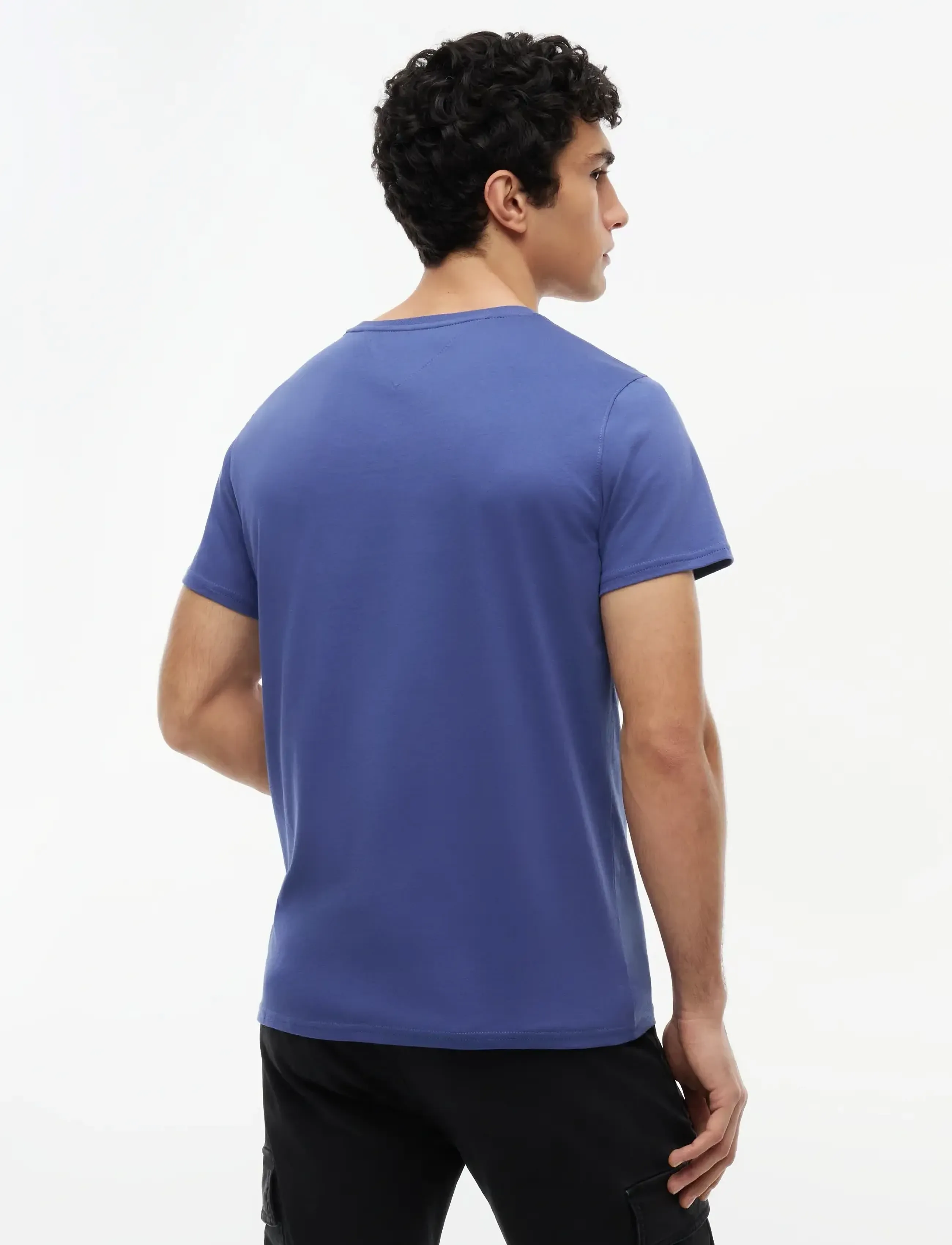 Tommy Jeans - TJM XSLIM JERSEY TEE - short-sleeved t-shirts - blue storm - 2