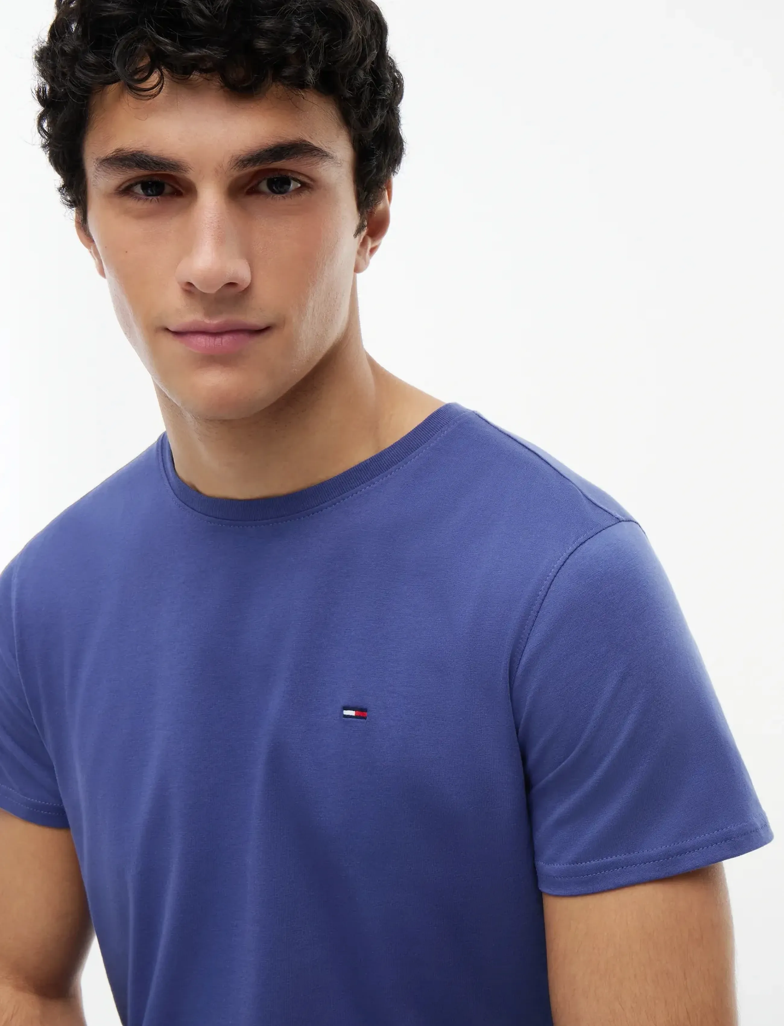 Tommy Jeans - TJM XSLIM JERSEY TEE - short-sleeved t-shirts - blue storm - 3