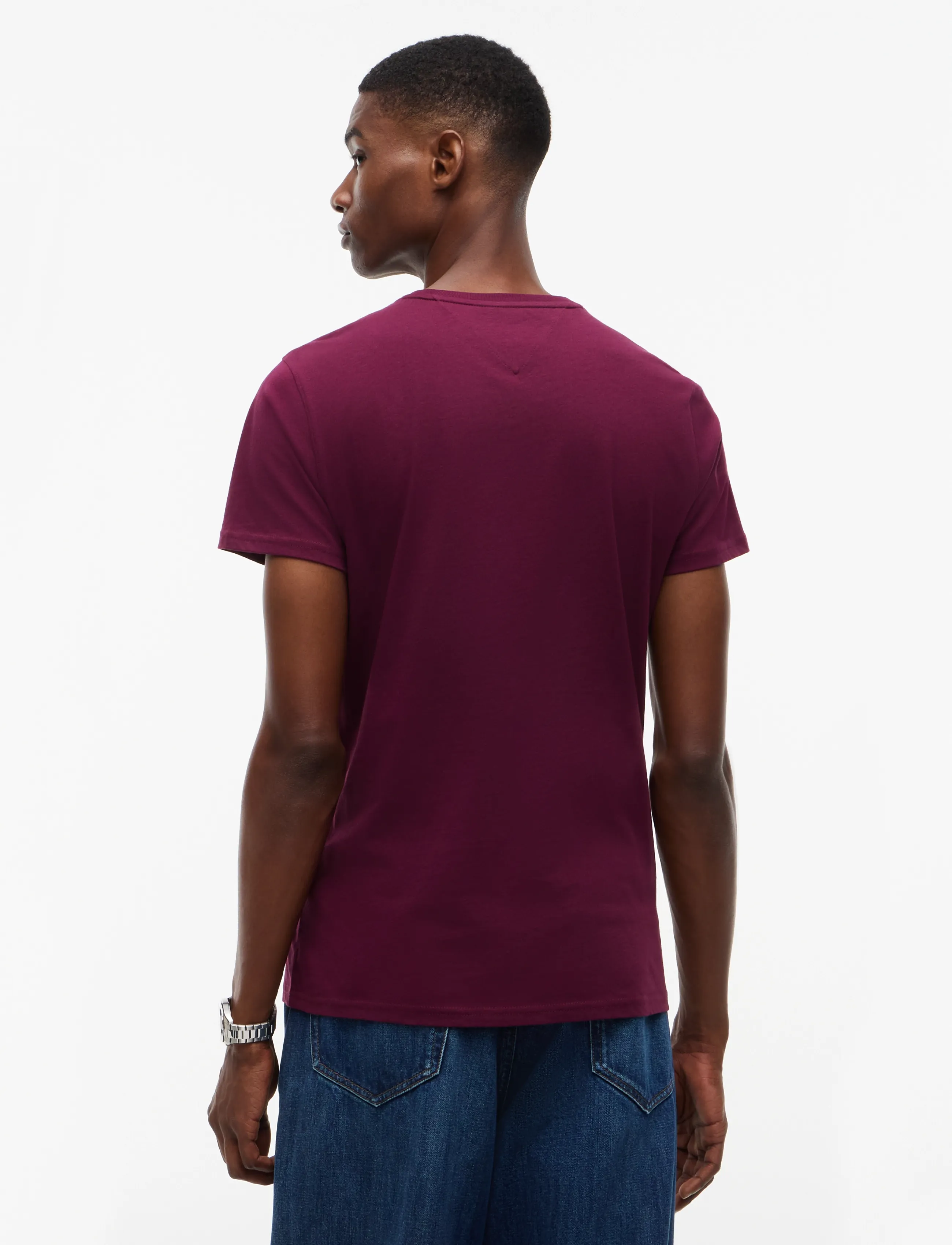 Tommy Jeans - TJM XSLIM JERSEY TEE EXT - lühikeste varrukatega t-särgid - calypso berry - 1