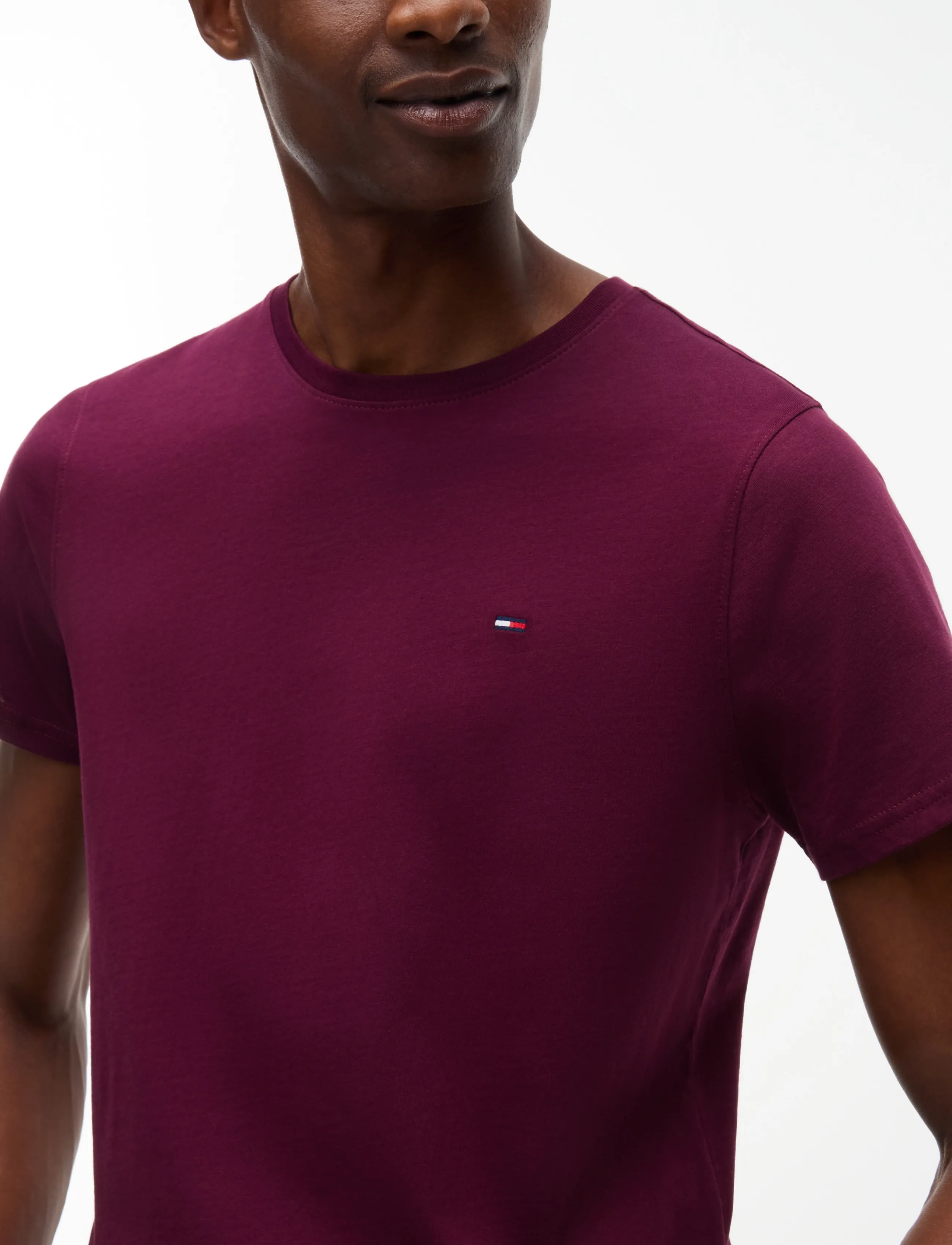 Tommy Jeans - TJM XSLIM JERSEY TEE EXT - lühikeste varrukatega t-särgid - calypso berry - 2