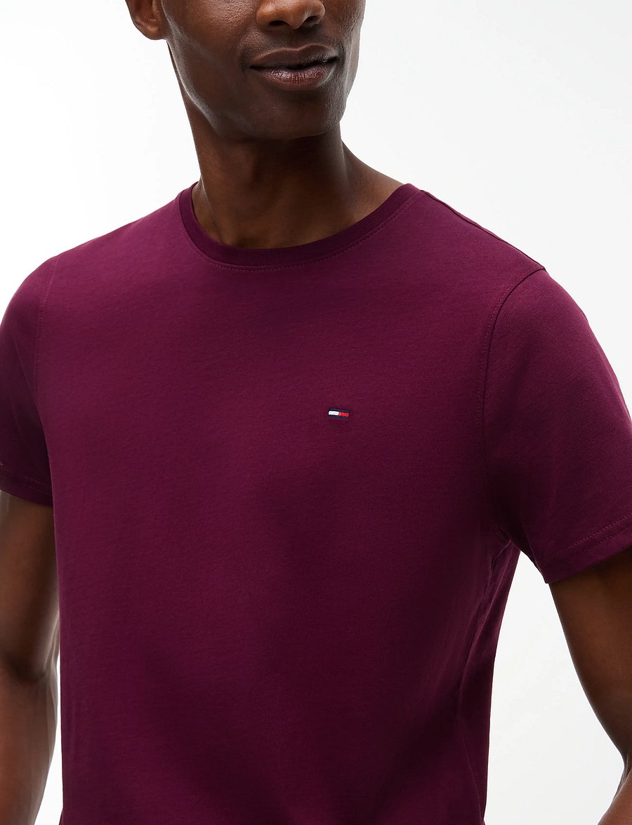 Tommy Jeans - TJM XSLIM JERSEY TEE EXT - lühikeste varrukatega t-särgid - calypso berry - 2