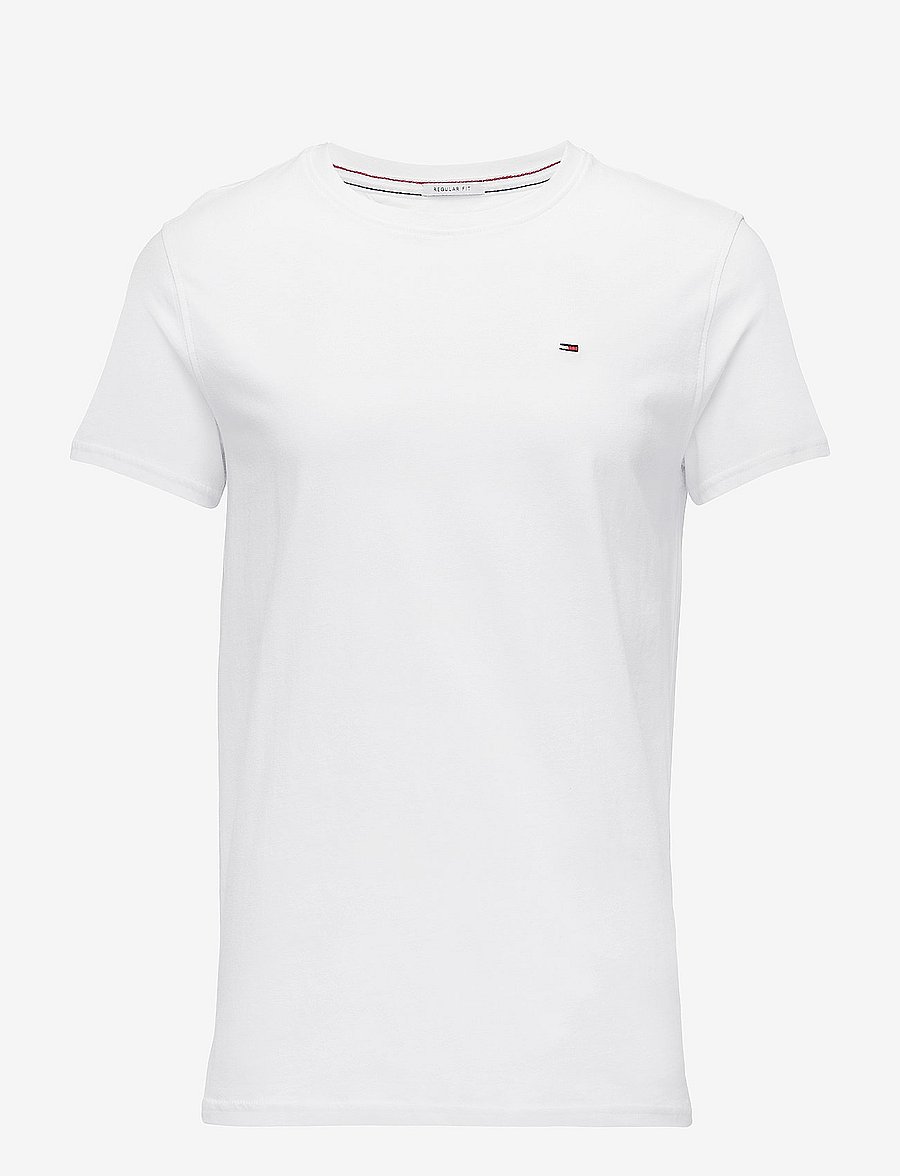 Tommy Jeans - TJM XSLIM JERSEY TEE EXT - kurzärmelige t-shirts - classic white - 1