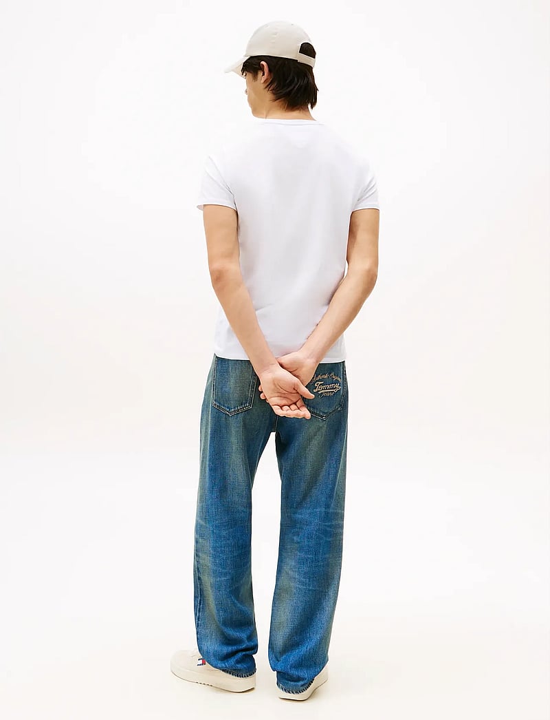 Tommy Jeans - TJM XSLIM JERSEY TEE - kortærmede t-shirts - classic white - 4