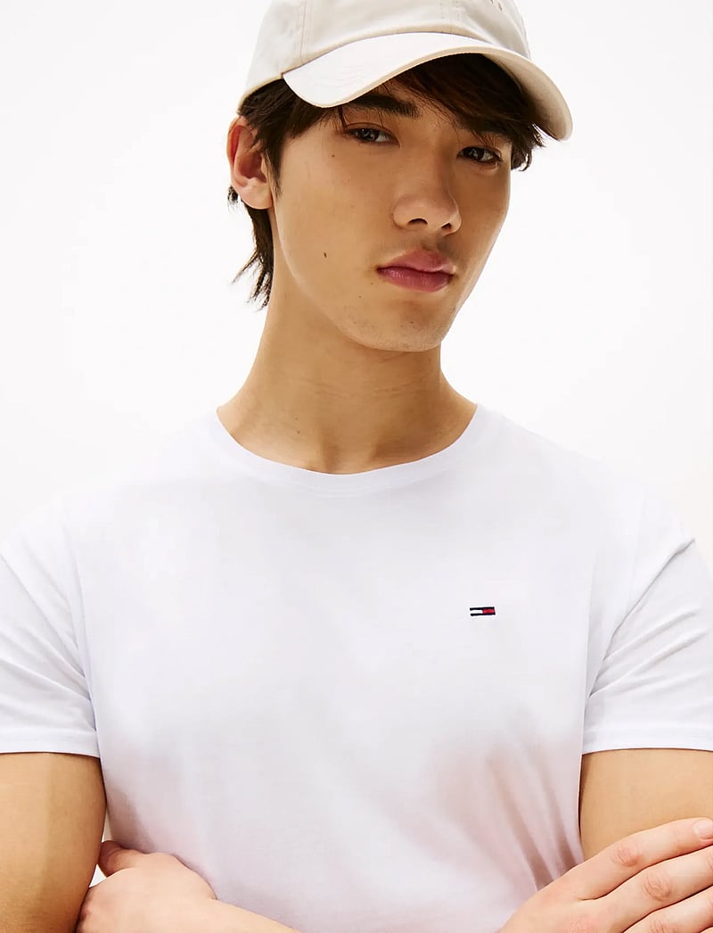 Tommy Jeans - TJM XSLIM JERSEY TEE - kortærmede t-shirts - classic white - 5