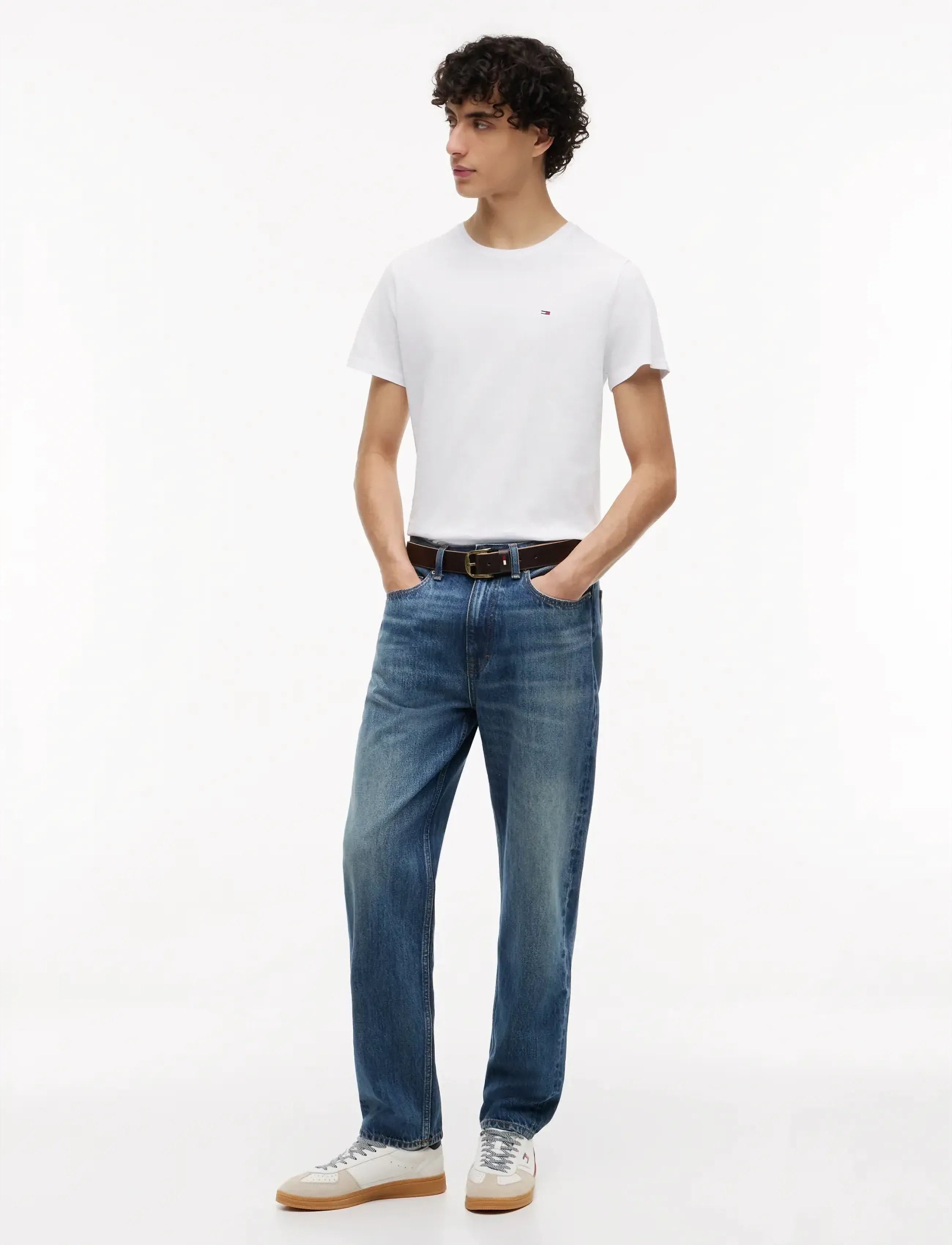 Tommy Jeans - TJM XSLIM JERSEY TEE - die niedrigsten preise - classic white - 5