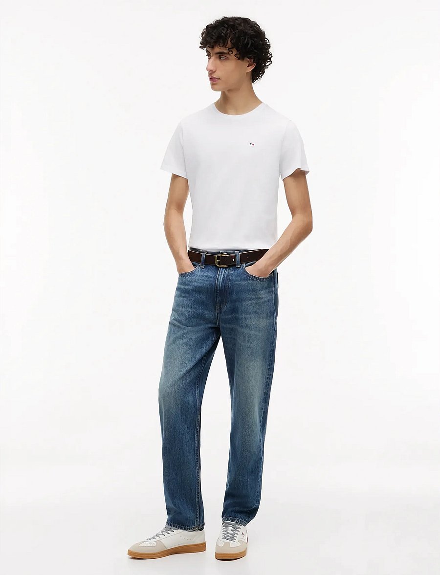 Tommy Jeans - TJM XSLIM JERSEY TEE EXT - lühikeste varrukatega t-särgid - classic white - 5